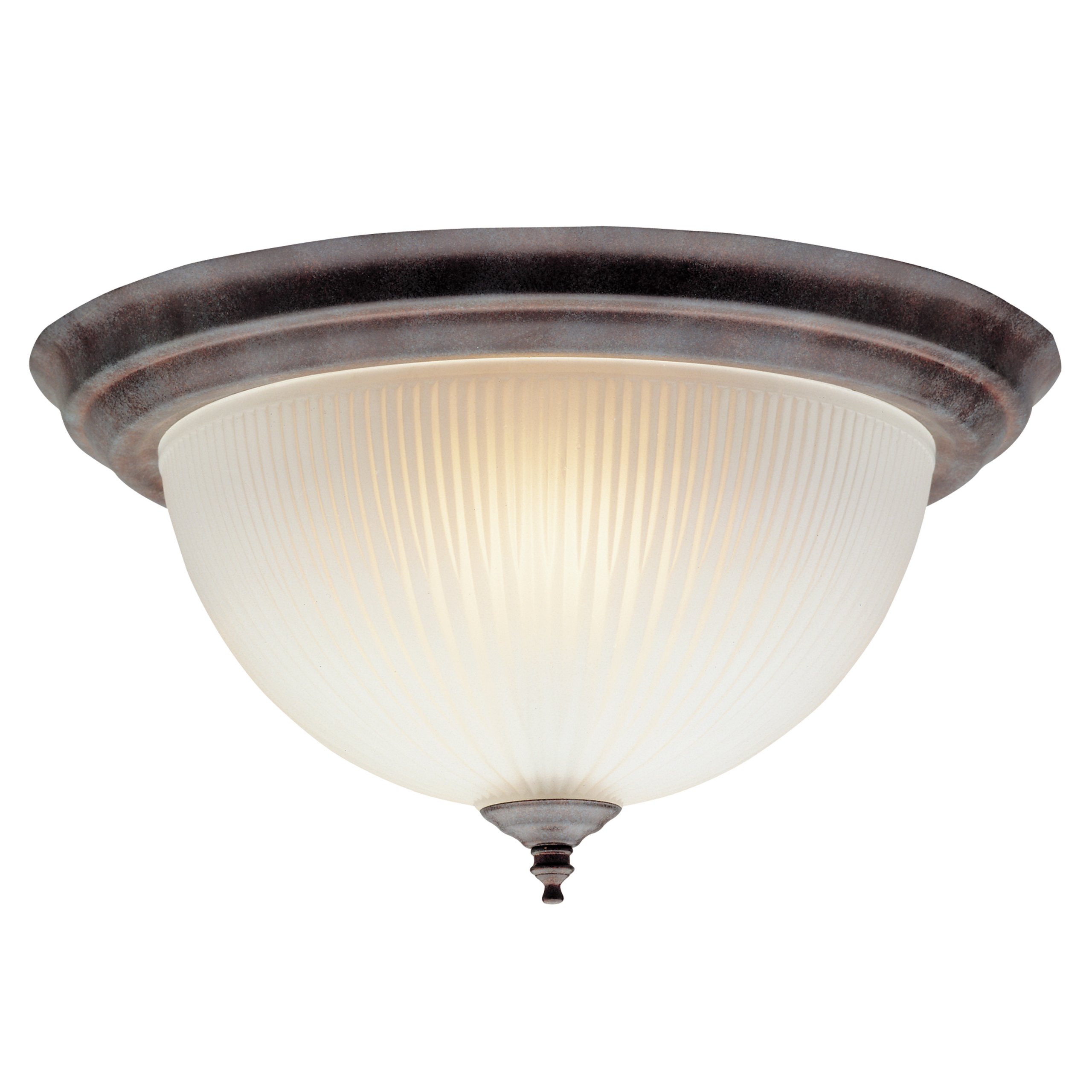 Westinghouse Lighting 6714200 2lite Ceiling Fix Ribbed Dome, No Size, Bronze
