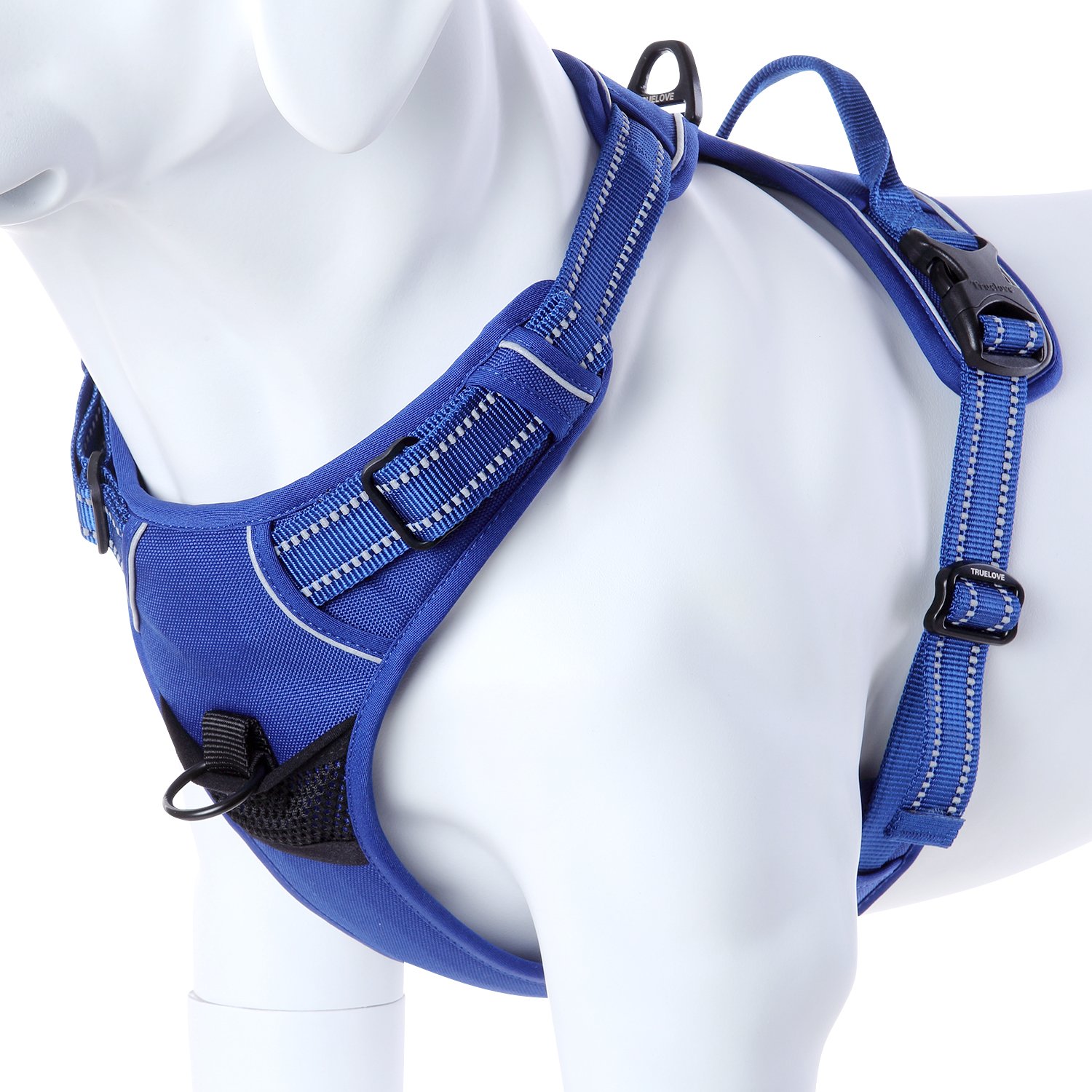 Front Dog Harness No Pull Pet Harness Reflective Adjustable Vest with Two Leash Attachments for Small Medium Large Dog