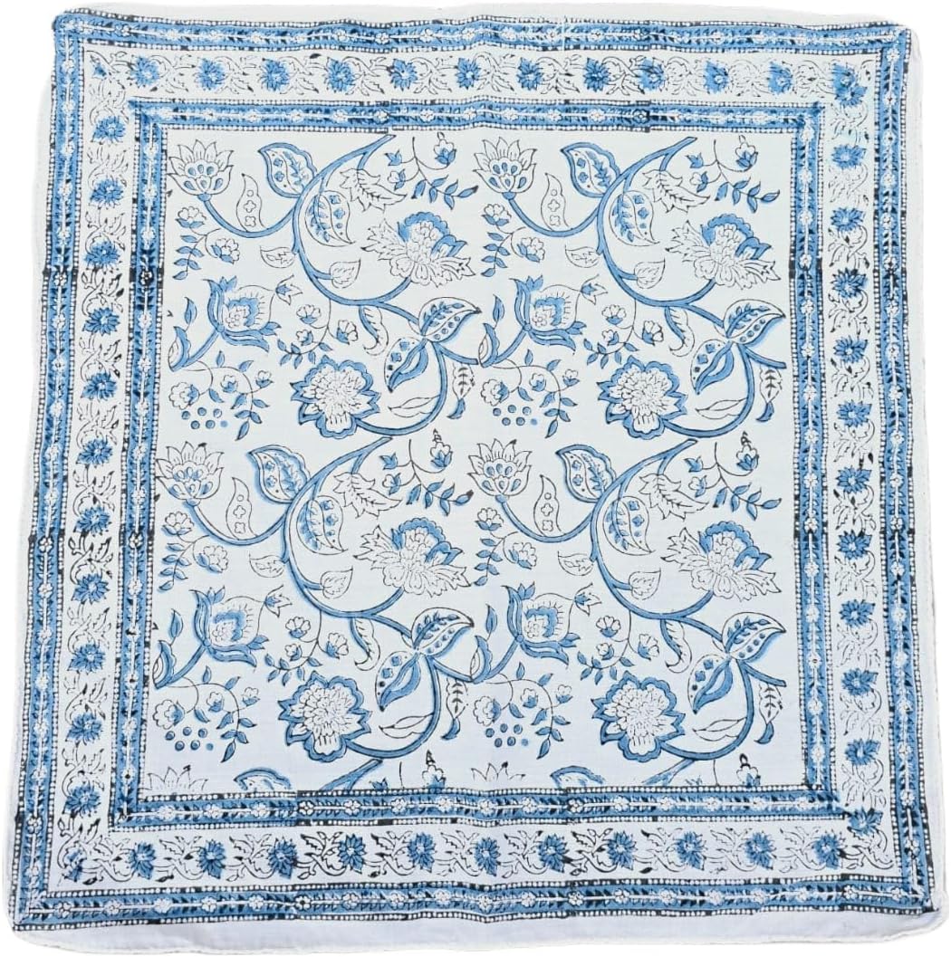 21"x21" 100% Cotton Bandana for Women & Men Headband Hair Scarf, Kerchief, Multi-Purpose Christmas Gift (4 Pack)