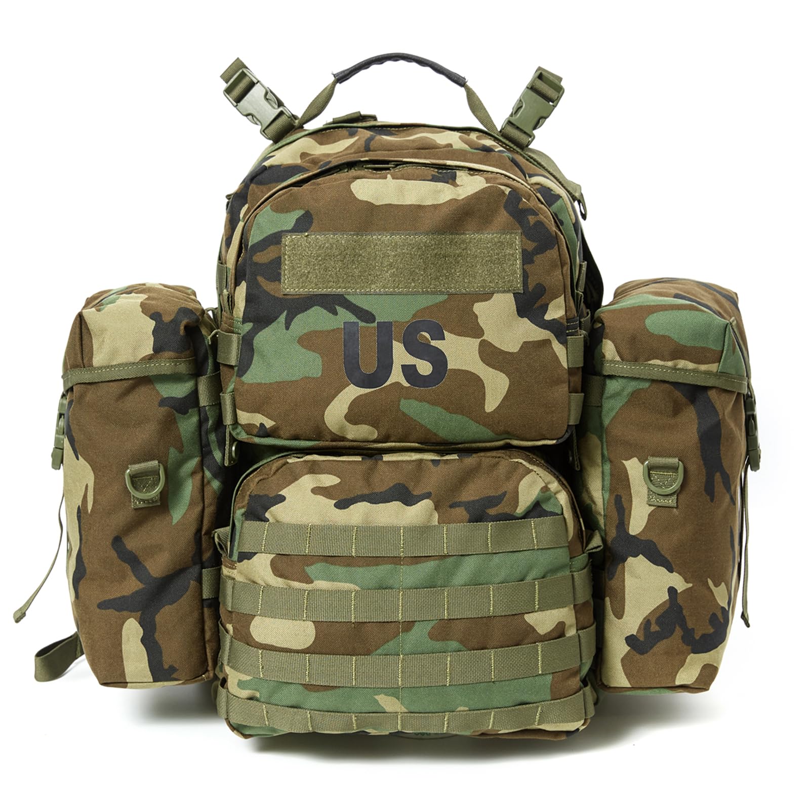 Akmax MOLLE II Medium Rucksack Military Tactical Backpack with Detachable Side Pouches & Upgraded Frame for Enhanced Comfort