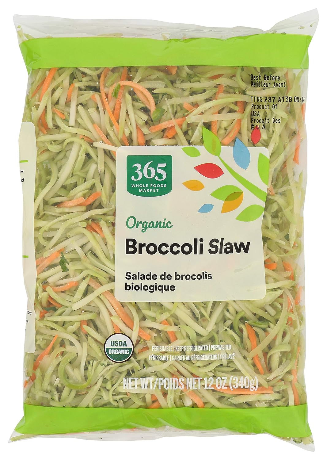 365 by Whole Foods Market, Organic Broccoli Slaw, 12 Ounce