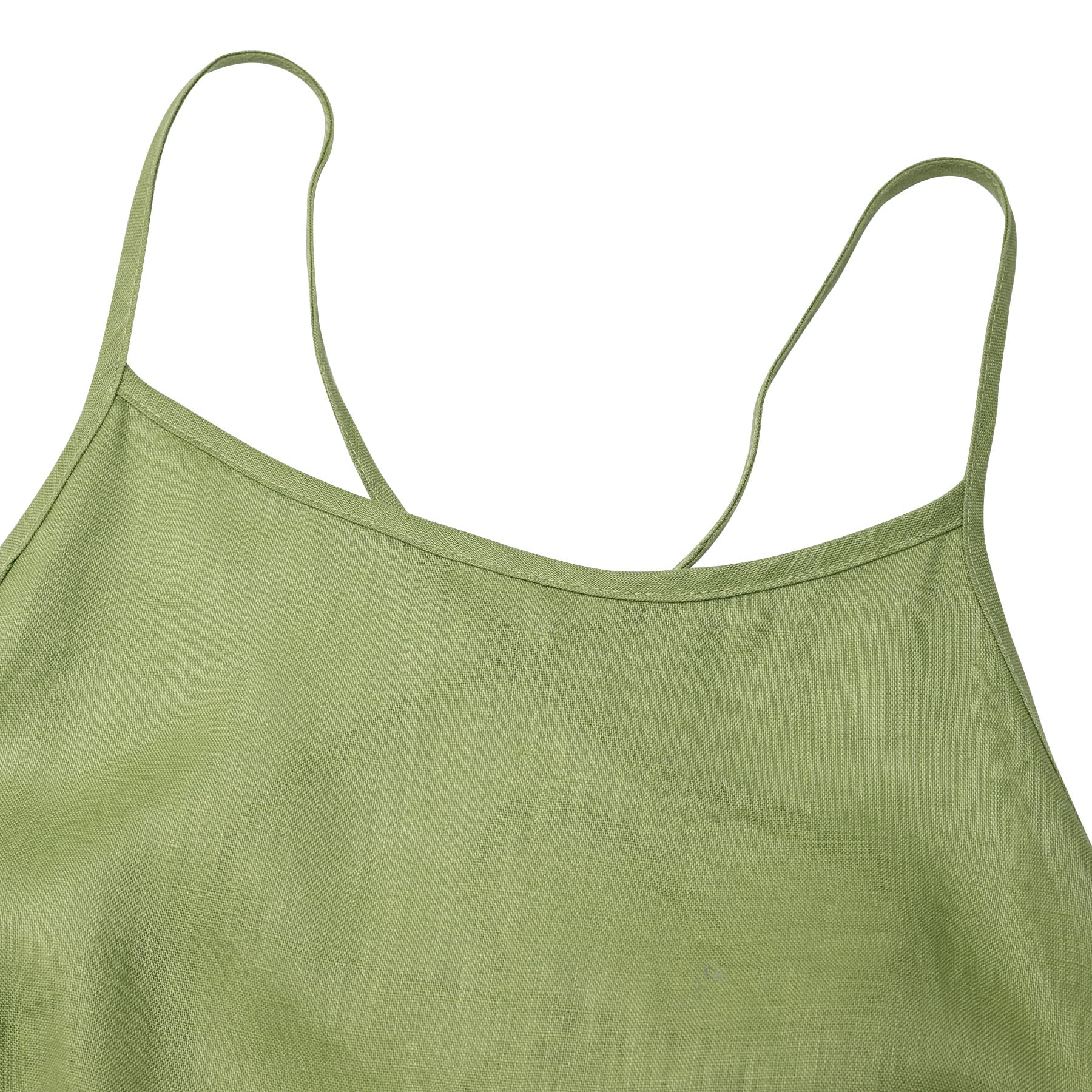 Amazhiyu Vestido de verano para mujer, vestido largo de lino, vestido largo de verano, vestido maxi, vestido de flores, tirantes delgados, sin mangas, cuello redondo, vestido de playa, vestido de