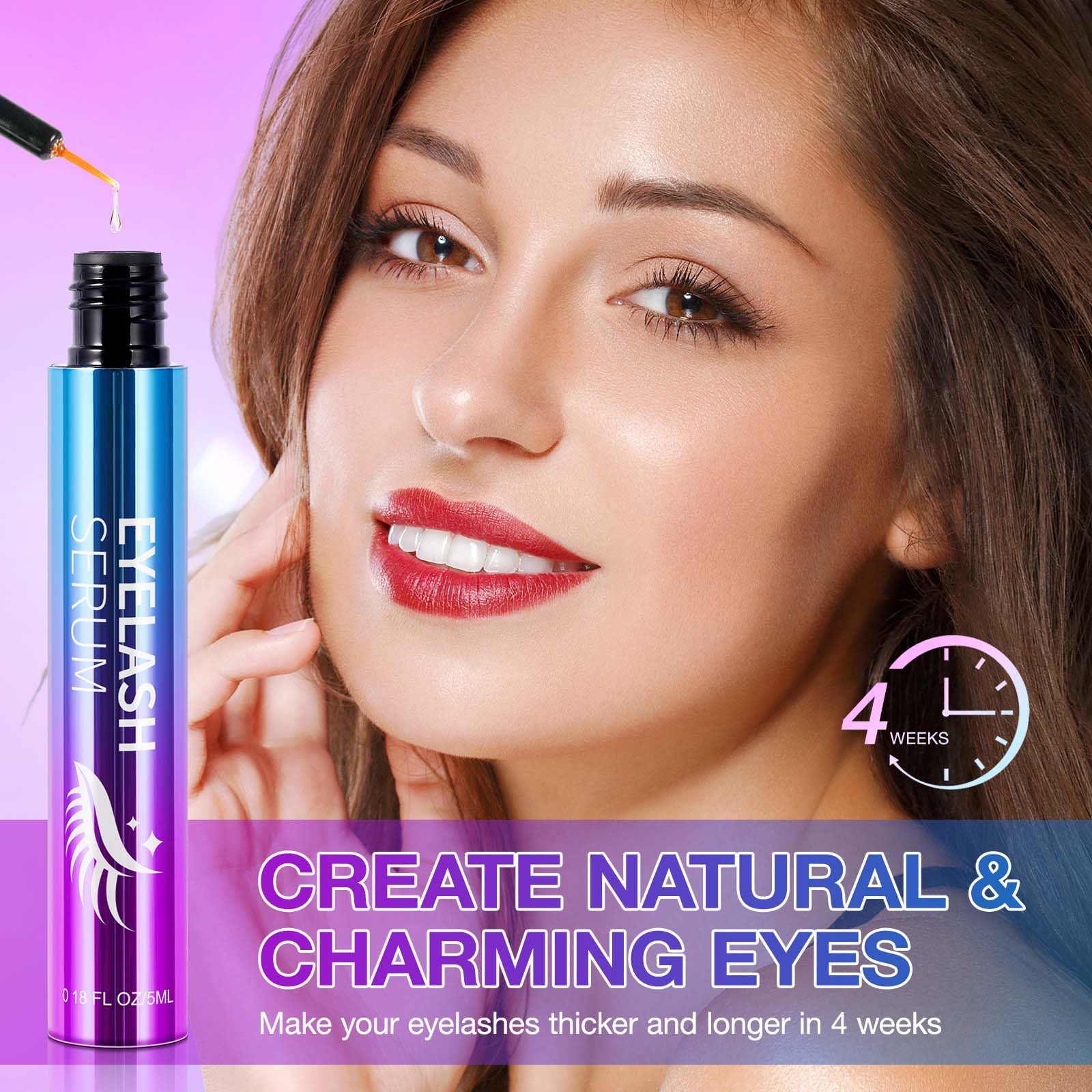 Enhance Lash and Thickness with Lash Booster Serum, Featuring a Brush Applicator, Rapidly Promote Longer, Fuller - Image 2