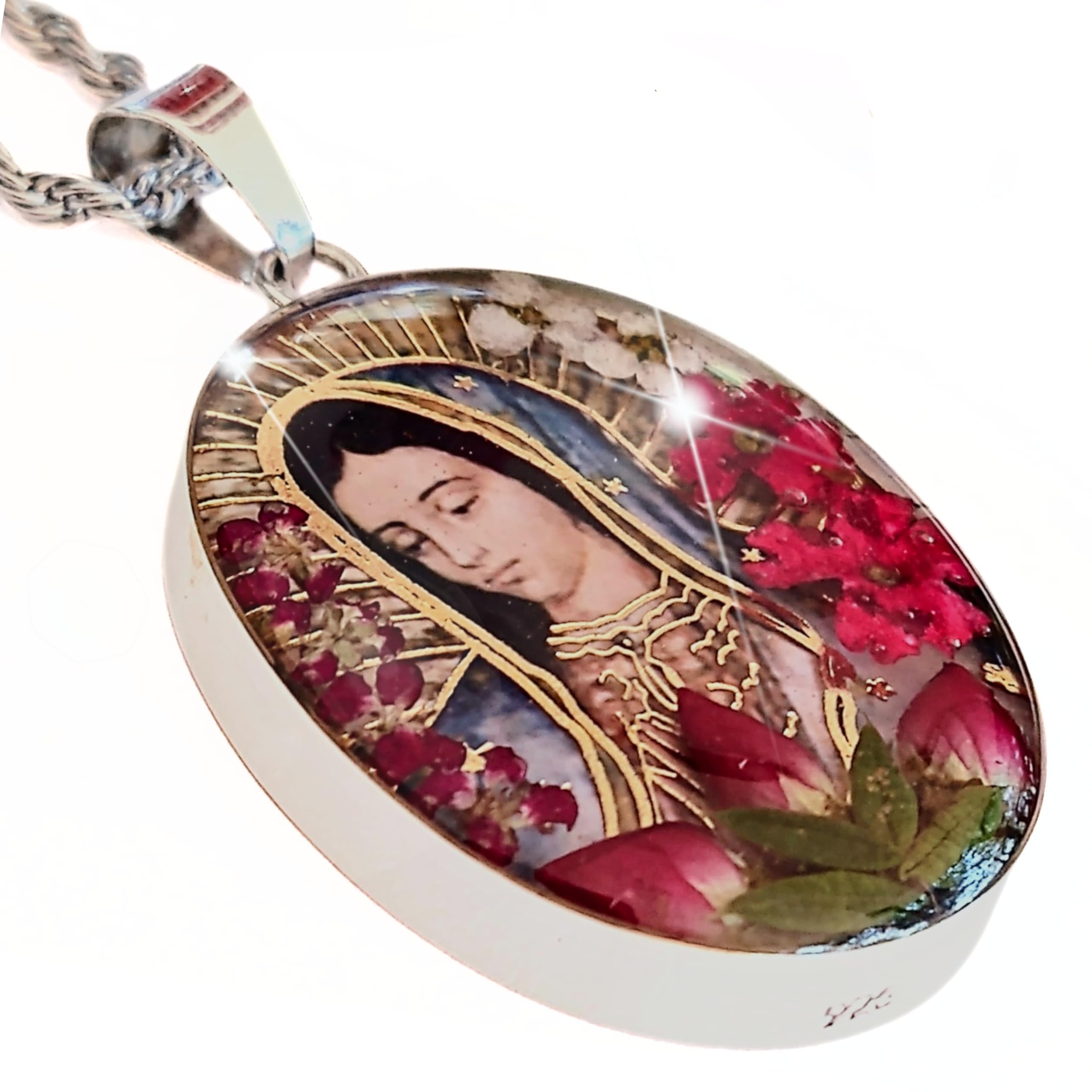 St Michel Our Lady Of The Miraculous Medal In Silver Tone Metal ...