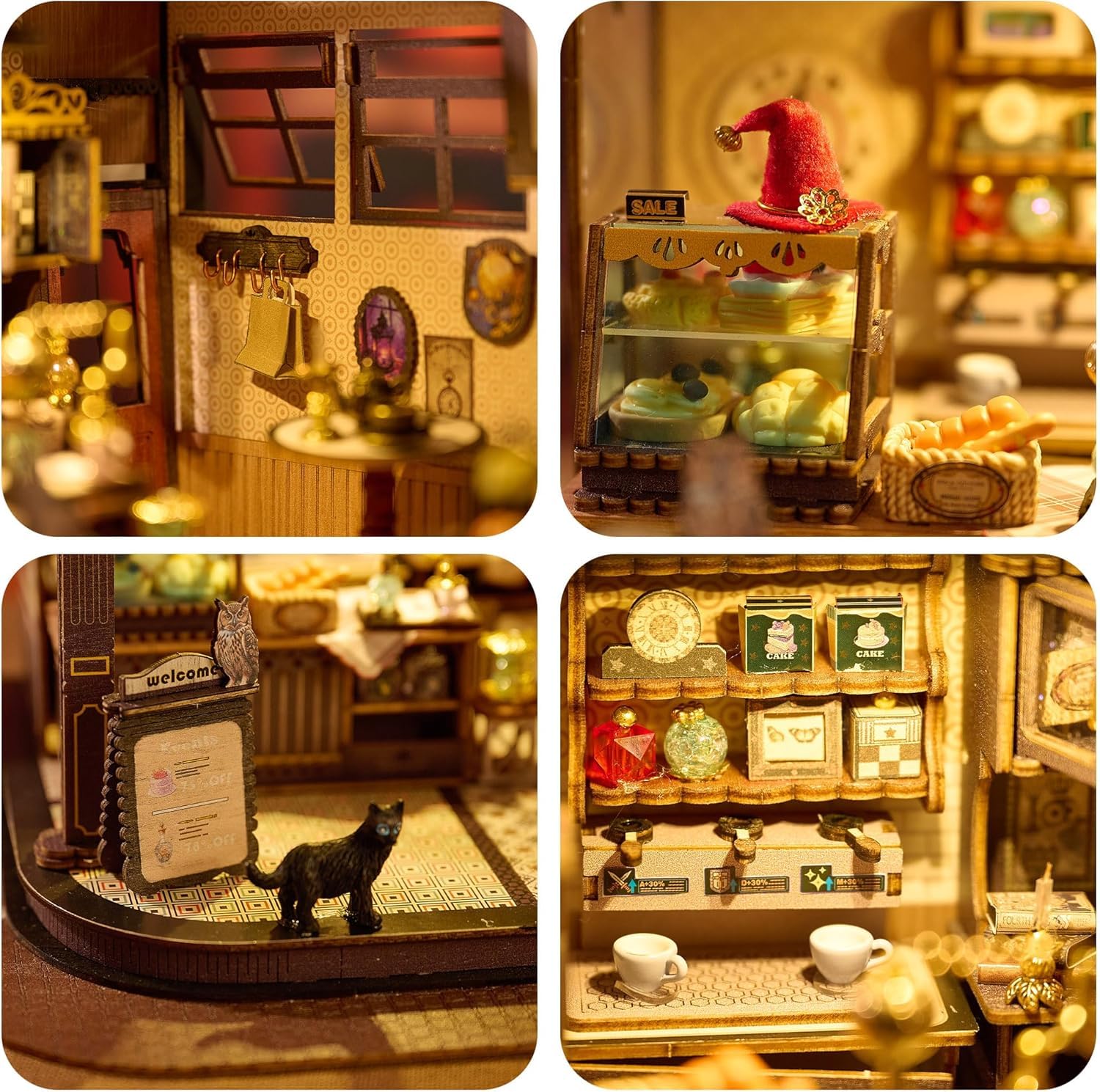 Mini casa de muñecas en miniatura, Kit de casa pequeña DIY, fabricación Mini casa de muñecas en miniatura, Kit de casa pequeña DIY, fabricación