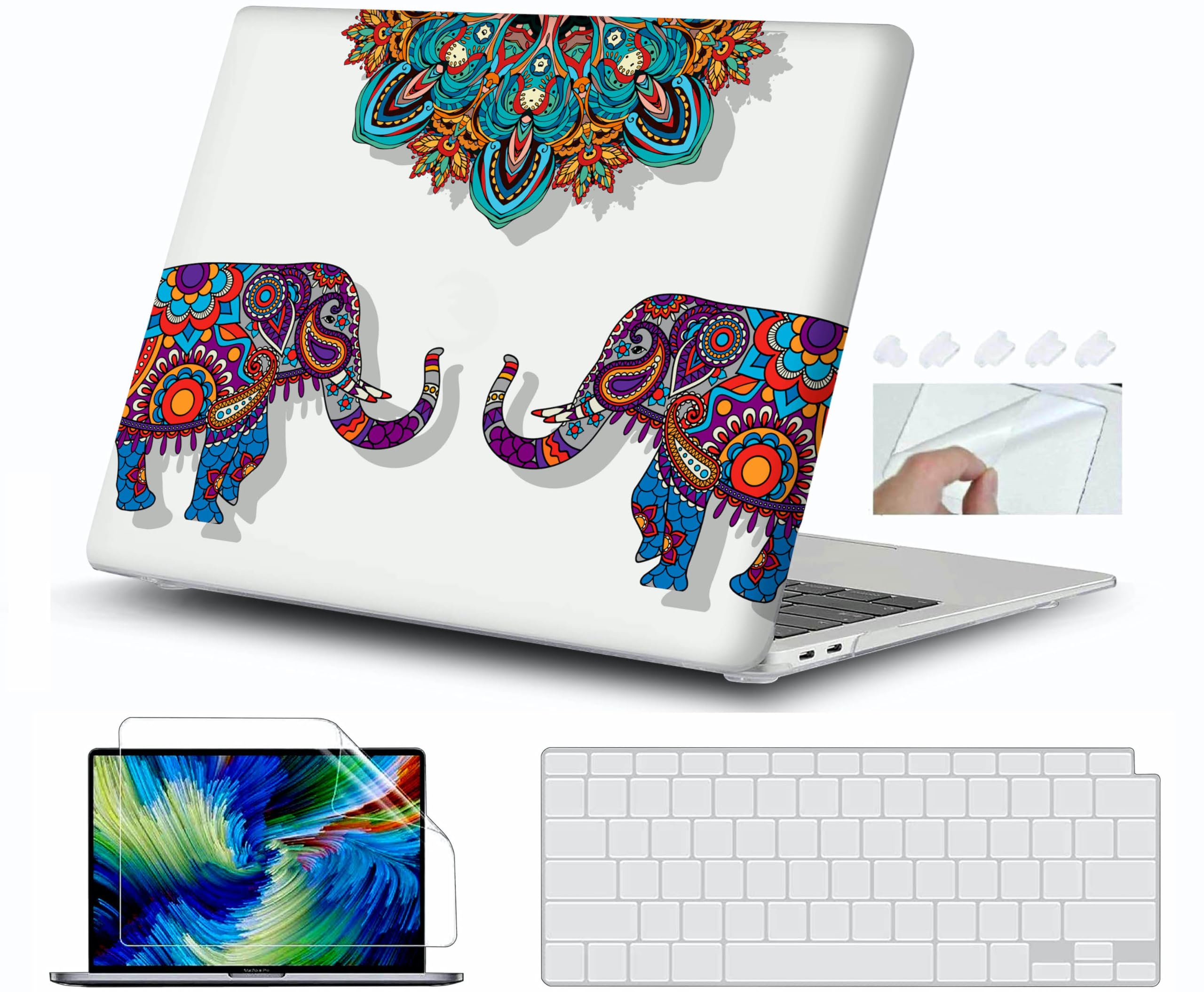 Gioia Bazaar Case for MacBook Air 13 inch A1466 & A1369 Older Version 2010-2017 Release Crystal Clear Case with Liquid Retina Display, Plastic Hard Shell(Design24) (B0D12PMNXG) Amazon Price History, Amazon Price Tracker