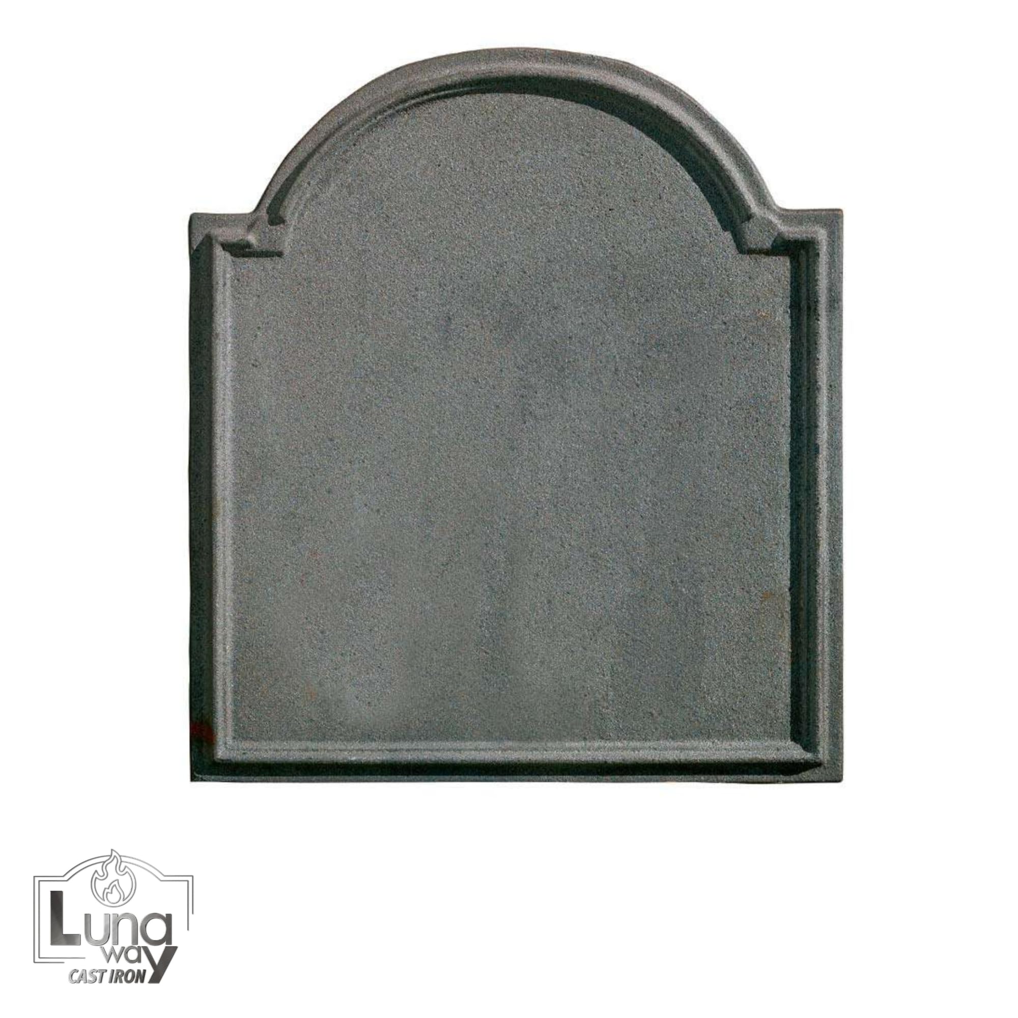 Plaque de Cheminée en Fonte 40 x 46 cm Gris Stocke et Réflète la Chaleur