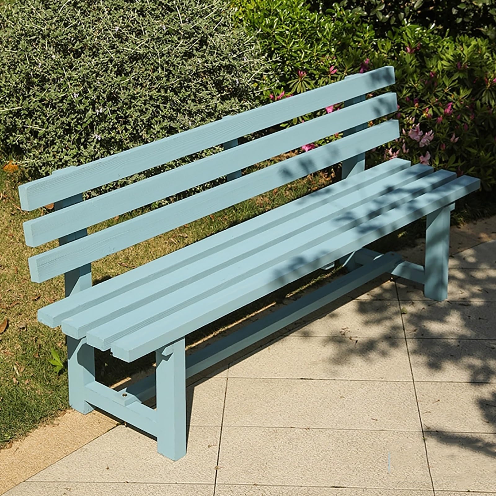 Banco de patio de madera resistente a la intemperie con acabado premium de alta capacidad