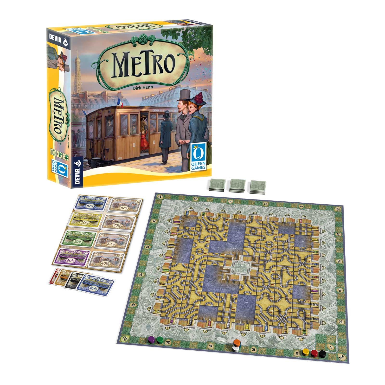 Devir - Metro, gioco familiare, gioco da tavolo, set da 8 anni