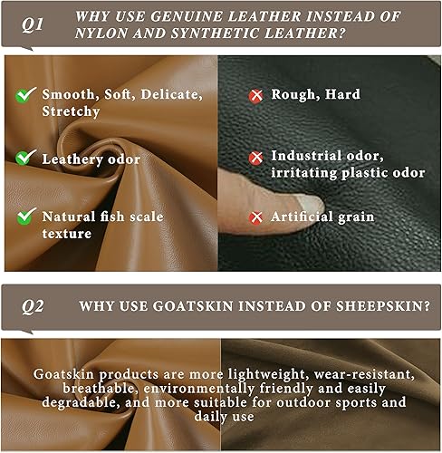 Vista 15 de Guantes de equitación – Palma de piel de cabra auténtica, dedos de cuero de doble capa, muñeca de gancho y bucle, ideales para montar a caballo