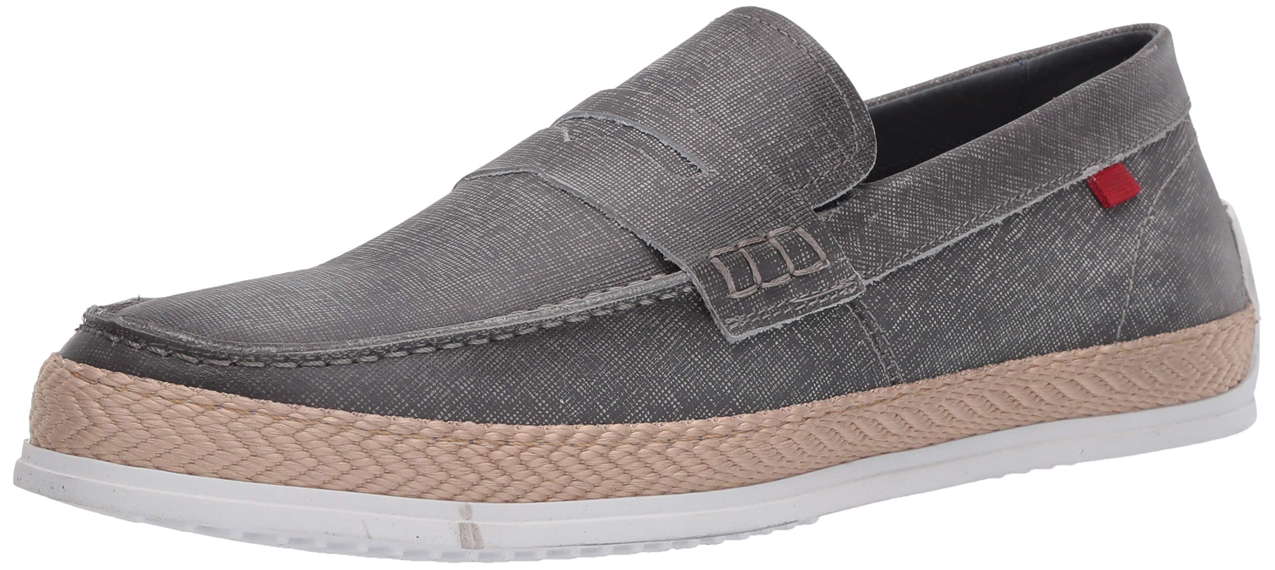 MARC JOSEPH NEW YORKMen's Leather Luxury Deck Shoe Penny Rope Detail Boat