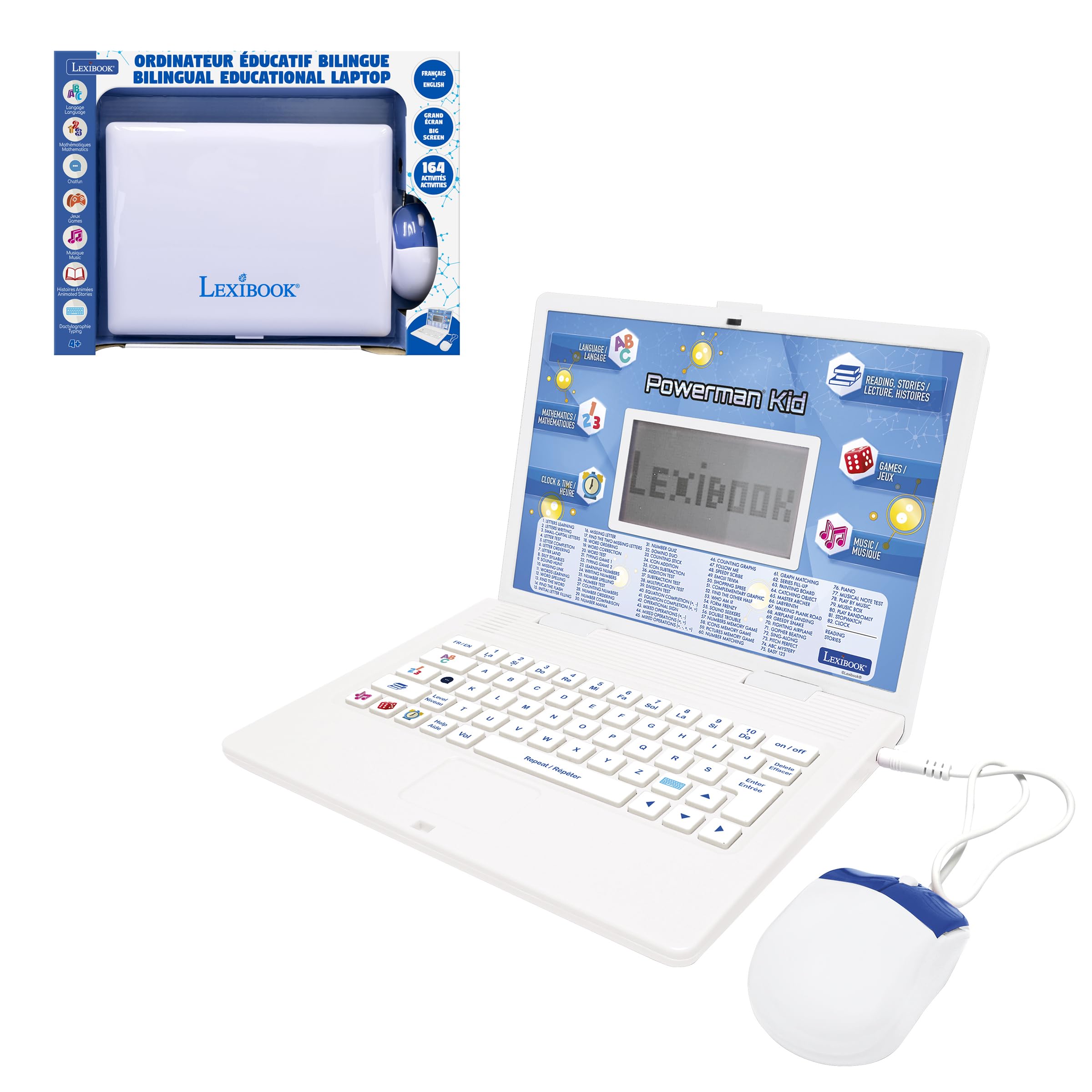 Lexibook, Komputer edukacyjny francuski/angielski, biały, JC601i1LXB