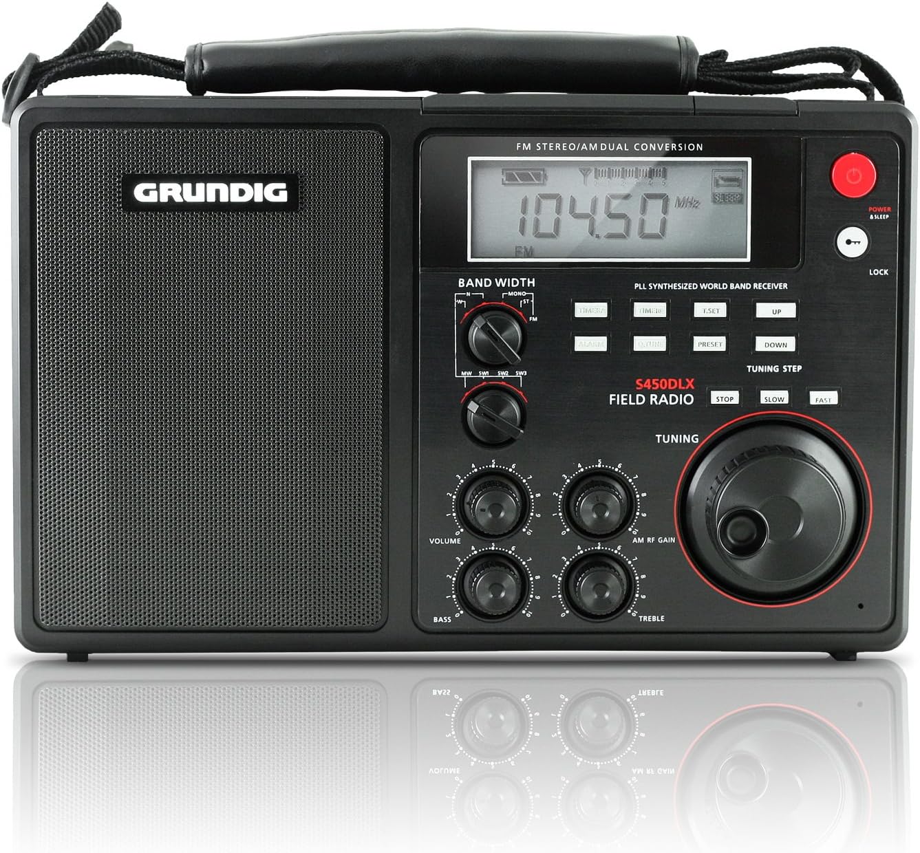 Eton Grundig S450DLX Deluxe AM / FM / Shortwave Radio - Black, NGS450DLB