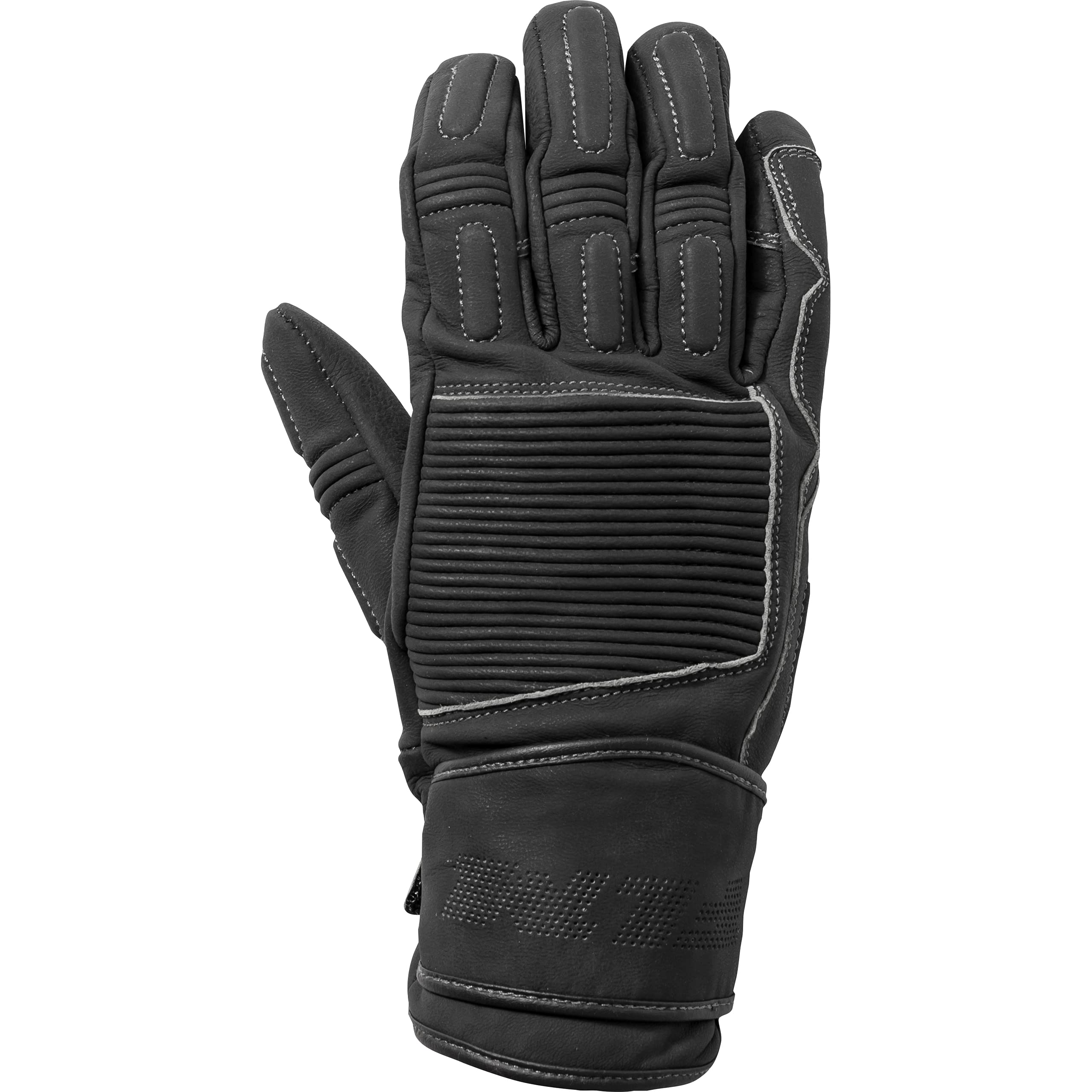 FLM Motorradhandschuhe lang Motorrad Handschuh Touren Lederhandschuh Nubuk 1.0 schwarz L, Herren, Tourer, Ganzjährig, Kunststoff Auto & Motorrad