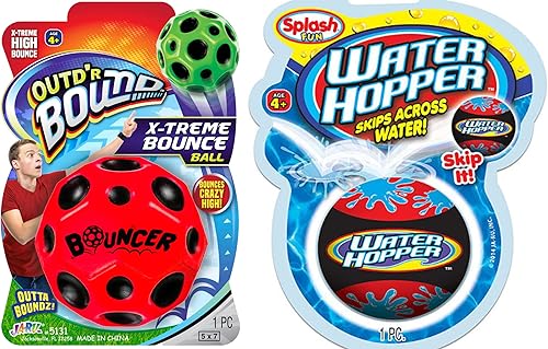 Vista 7 de JA-RU Pro Hopper Skip Water Bouncing Ball Professional Fidget Skip Ball Pool Bounce Balls Juguetes. Pelota de playa para saltar, juego al aire