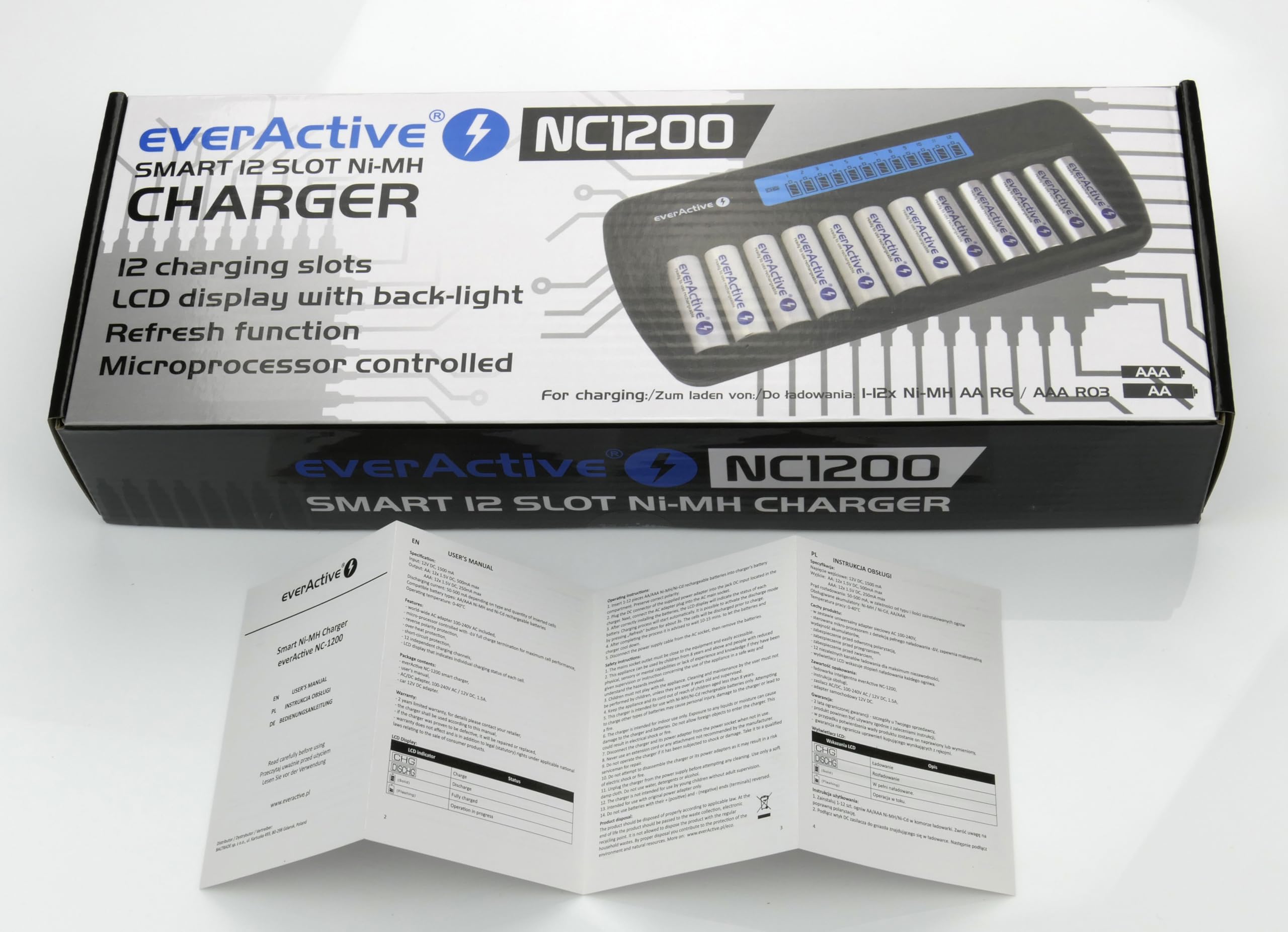 Ładowarka procesora EverActive AAA/AA NC-1200