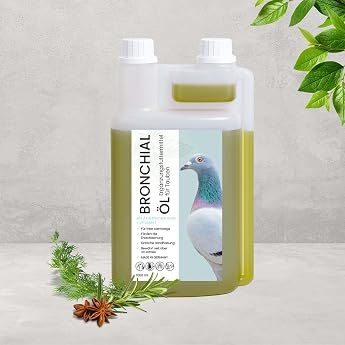 Bronchial Oil - Nutritional additives to support the function of the respiratory tract in pigeons - to strengthen the immune system 1000 ml