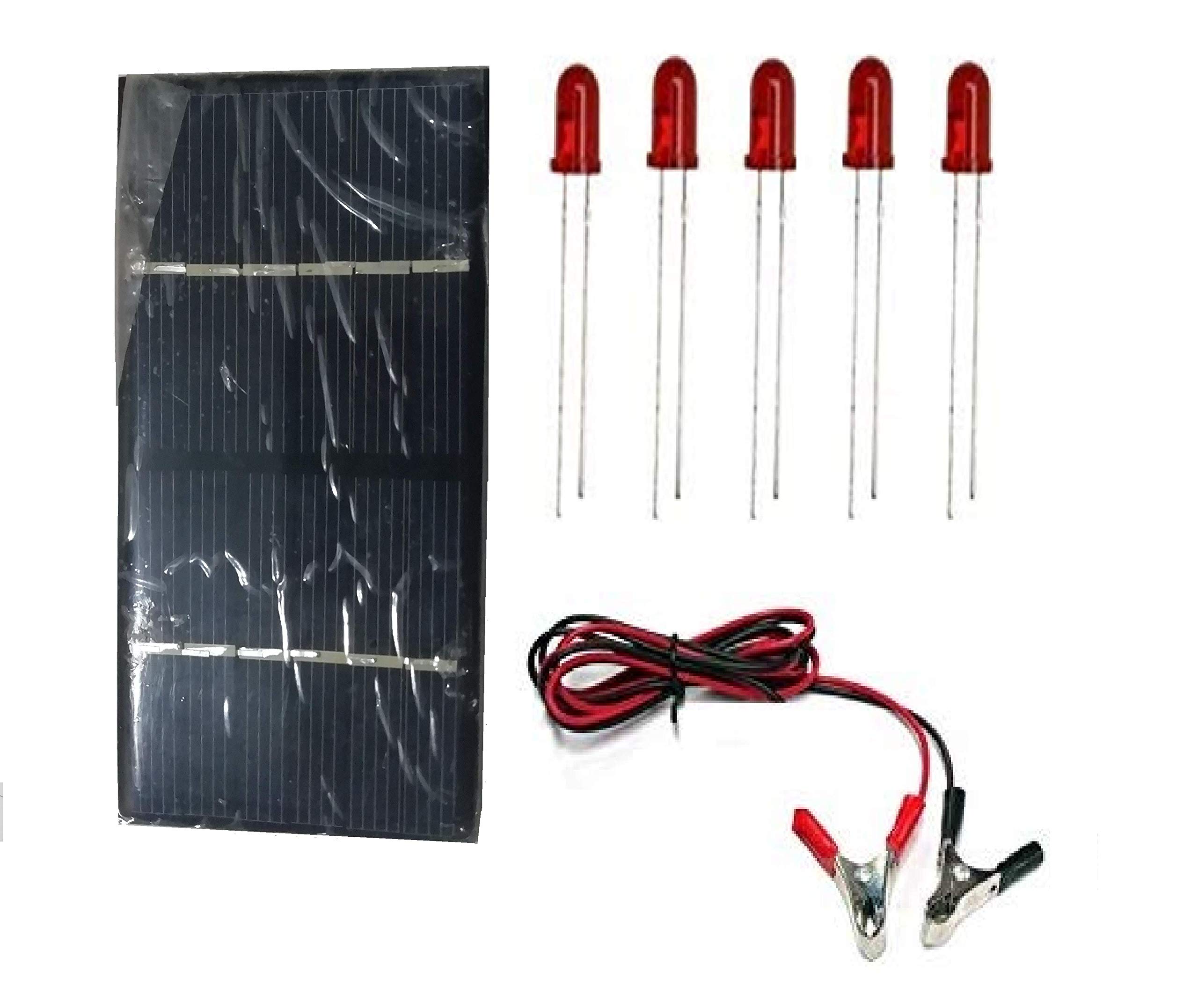 MELODY S HOBBY CENTRE Solar Panel Powered LED Light 6 V 1 W Polycrystalline Solar Panel.