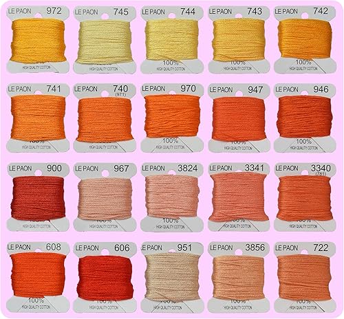 Bobinas de hilo bordado, color arcoíris, hilos de punto de cruz, pulseras de la amistad, hilo dental para manualidades, 20 bobinas por paquete, hilo