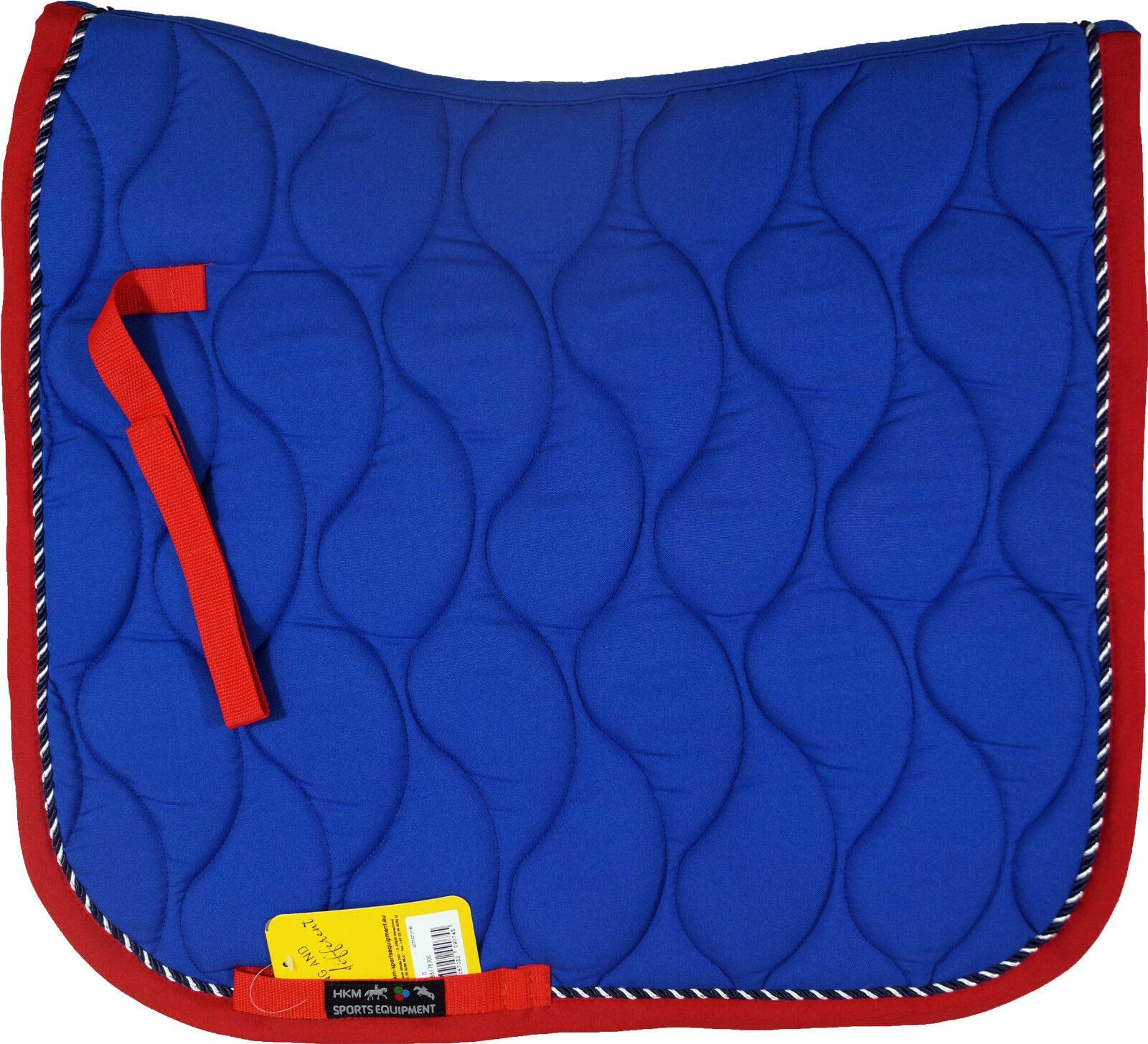 HKM Porto tapis de selle bleu grain pony dressur pour le concours
