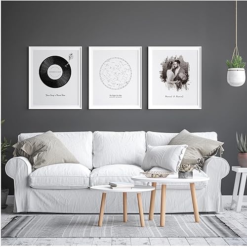 Vista 154 de Letras de música personalizadas, canciones, lienzo/fotos sin marco/impresiones enmarcadas con corazón en nombres de corazón, fecha de carga de fotos