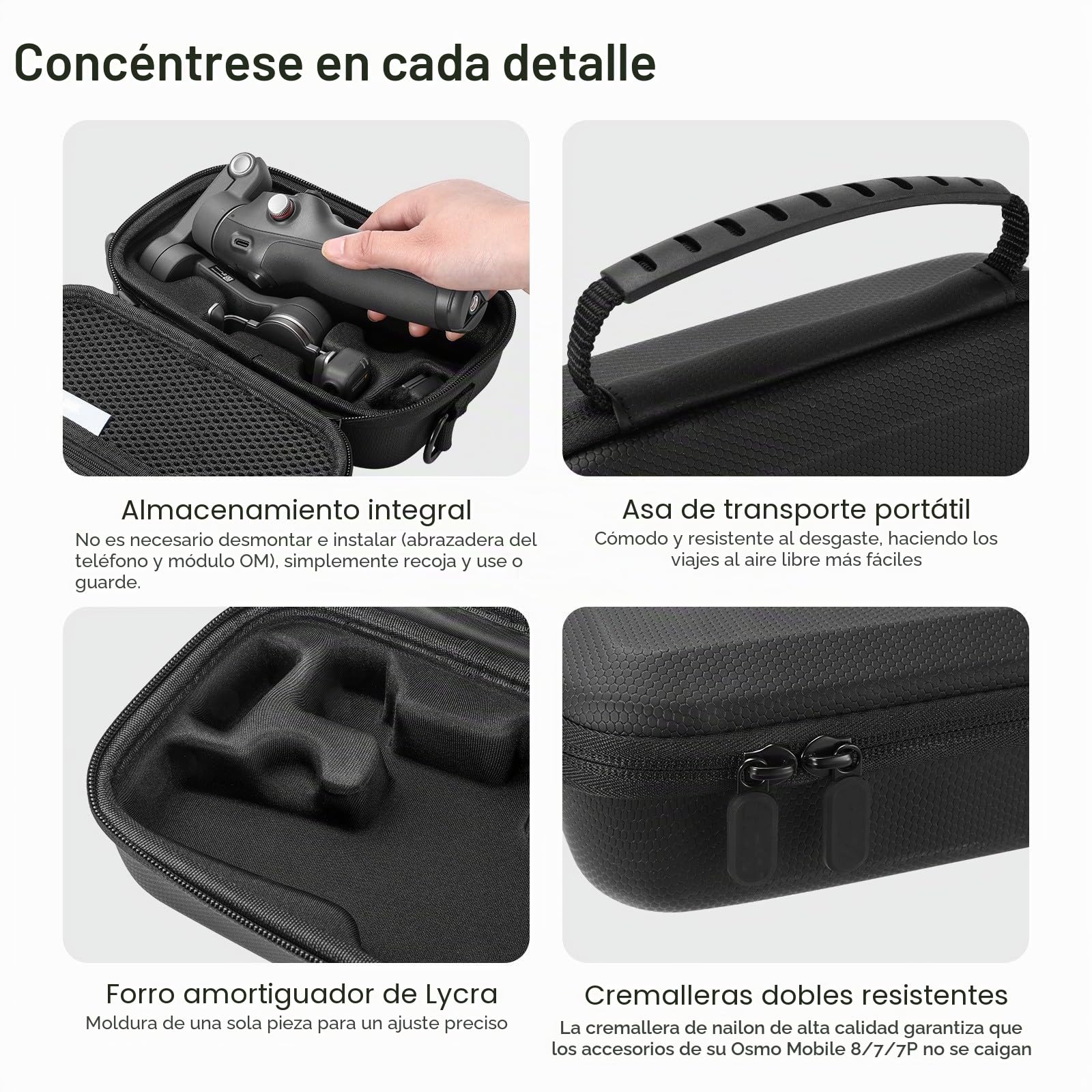 Osmo Mobile 8/7P - Bolsa de almacenamiento portátil para DJI Osmo Mobile 8/7/7P Vlog Combo Accesorios