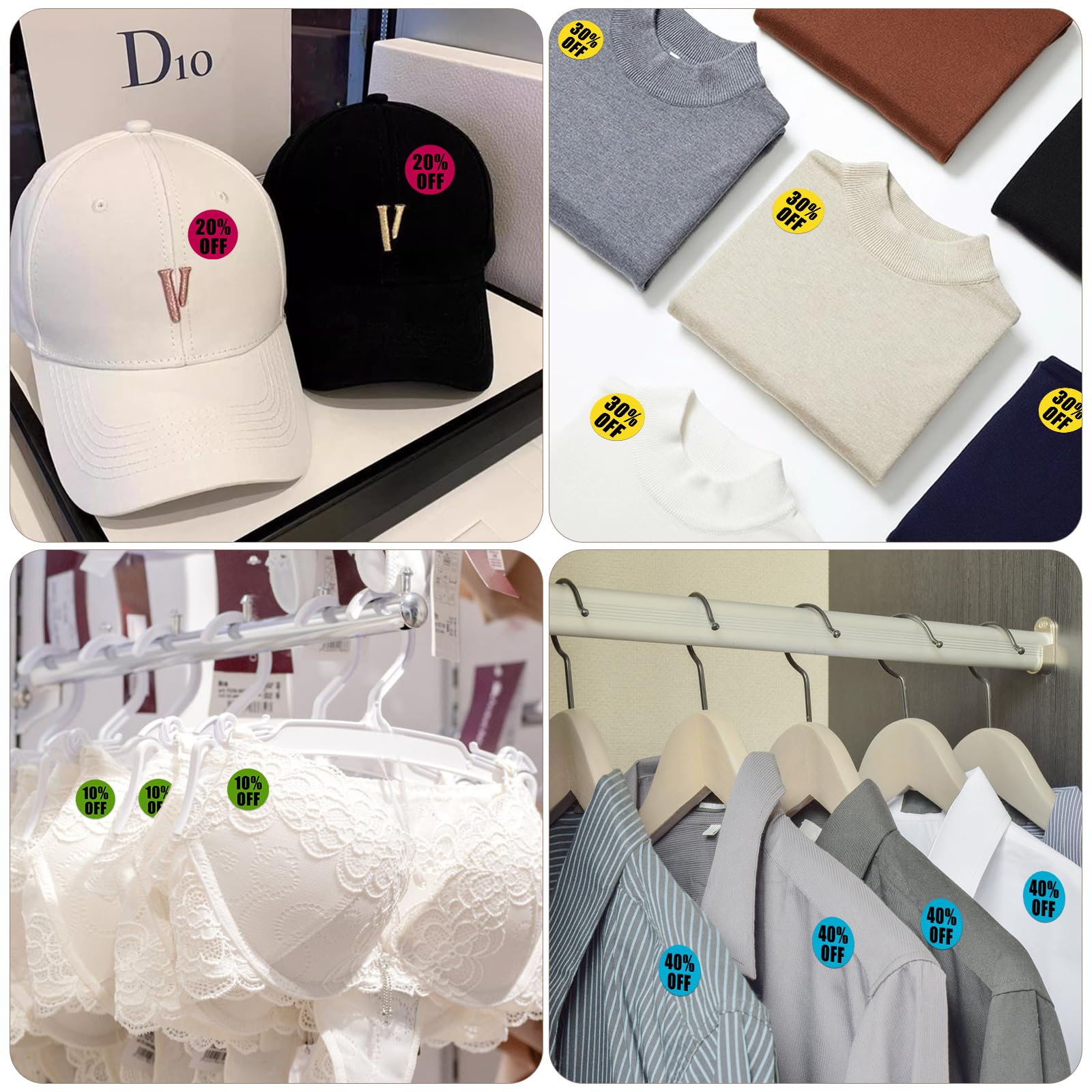 Etichette Adesive Promozionali - 2 Rotoli Da 1000, Sconto 50%, Diametro 36 Mm, Per Offerte Speciali - Foto 3