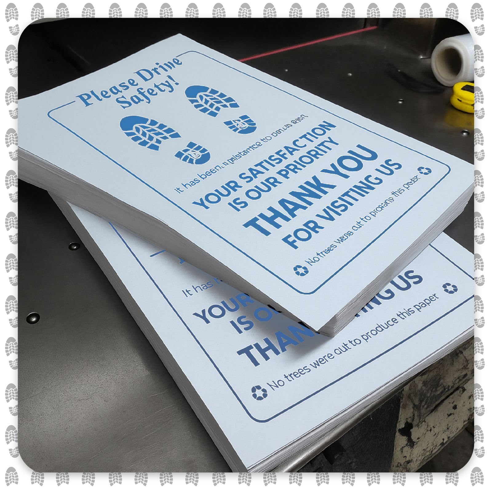 Paper Floor Mats for Cars Black or Blue Typing Vehicles Disposable Floor Pads Waterproof Car Foot Pads Protective — view 5