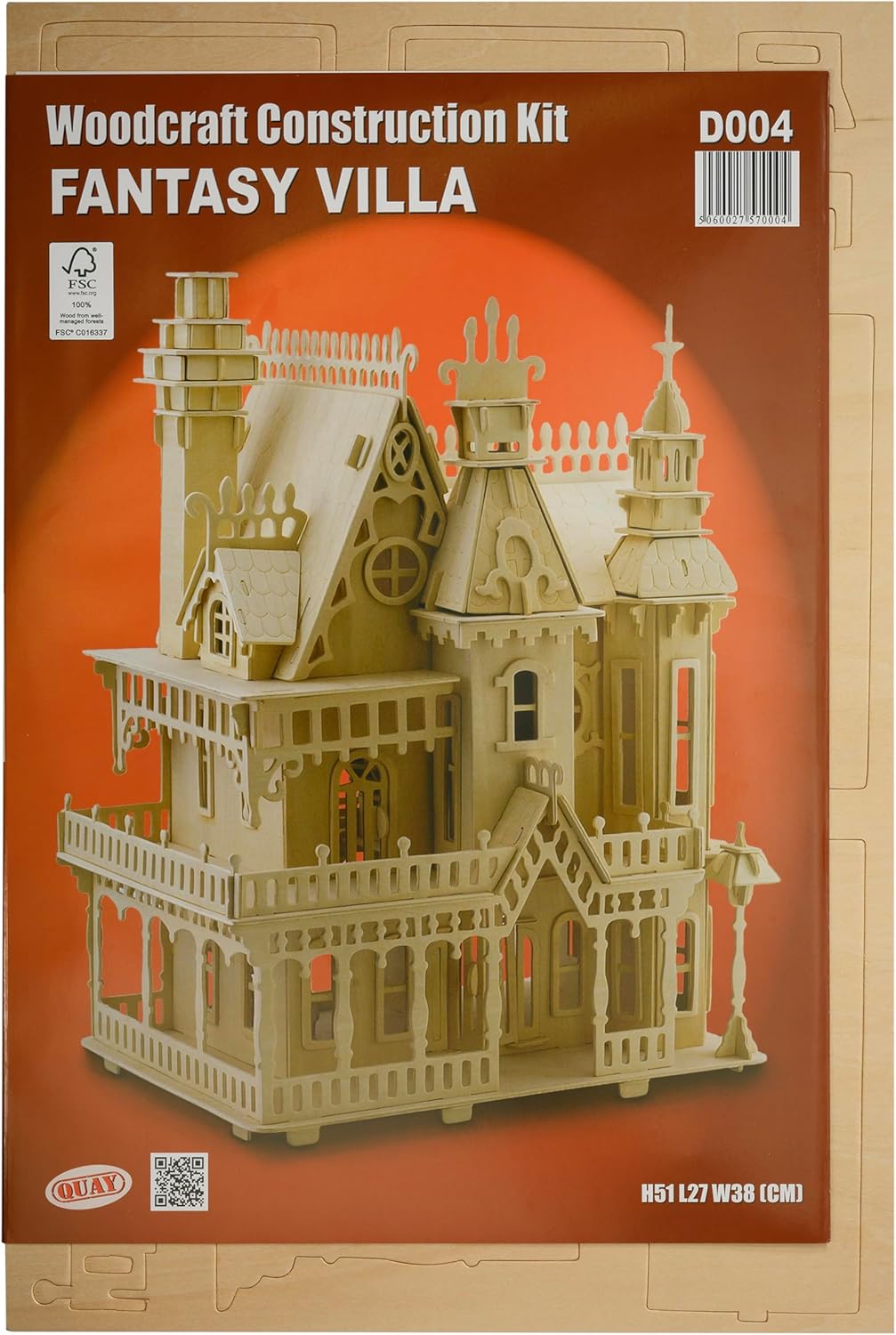 Fantasy Villa QUAY Woodcraft Construction Kit FSC