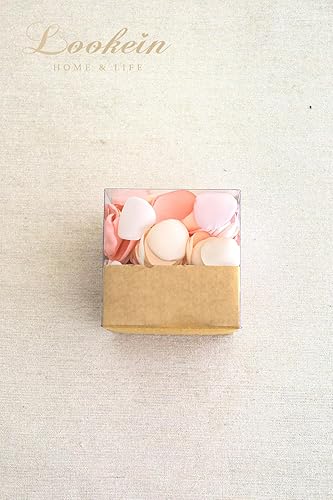 Miniatura 8 de Lookein 300 pétalos de rosa de satén para boda, cesta de flores, centros de mesa, pasillos, corredores, fiestas, confeti, despedida de soltera,