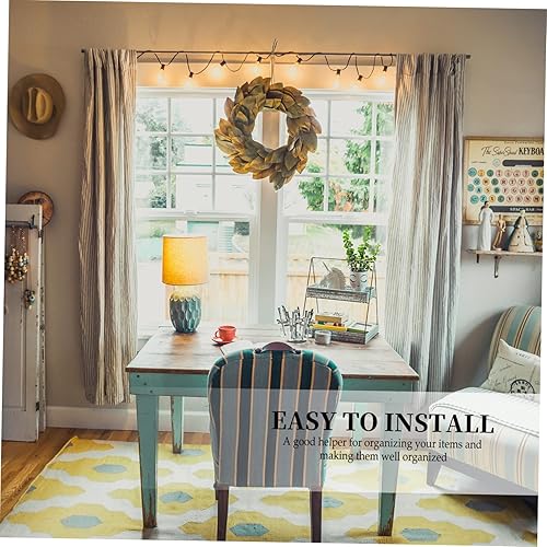 Miniatura 9 de IMIKEYA Kids Bookshelf Plate Plate Stand Artwork Display Support Wire Book Stand Photo Frame Bets Black Bookshelf Standing Easel Artwork Display