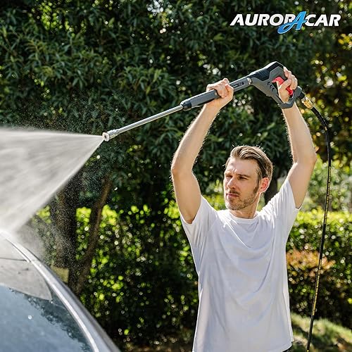 Miniatura 8 de Pistola de lavado a presión con pivote, con extensión de varilla de repuesto, con ajuste M22 de 14 mm y 15 mm, conector rápido de 3/8 pulgadas,