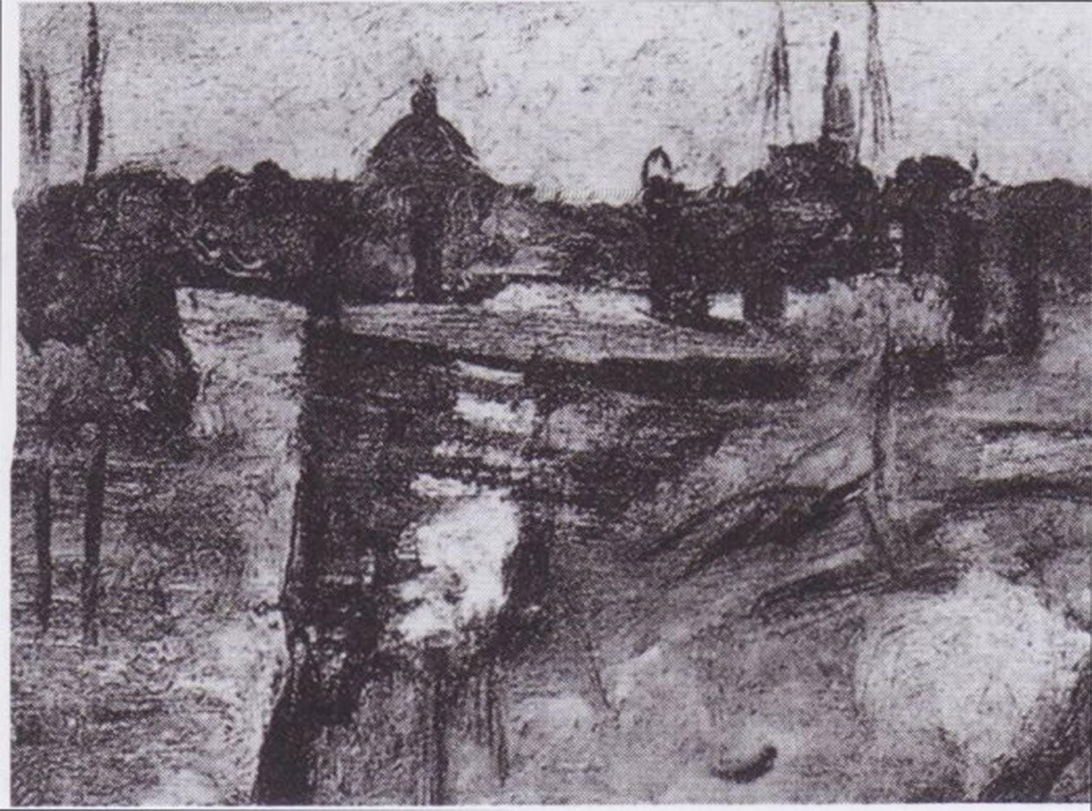 Toile Amsterdam Van Gogh 60x90cm - Impression murale abstraite