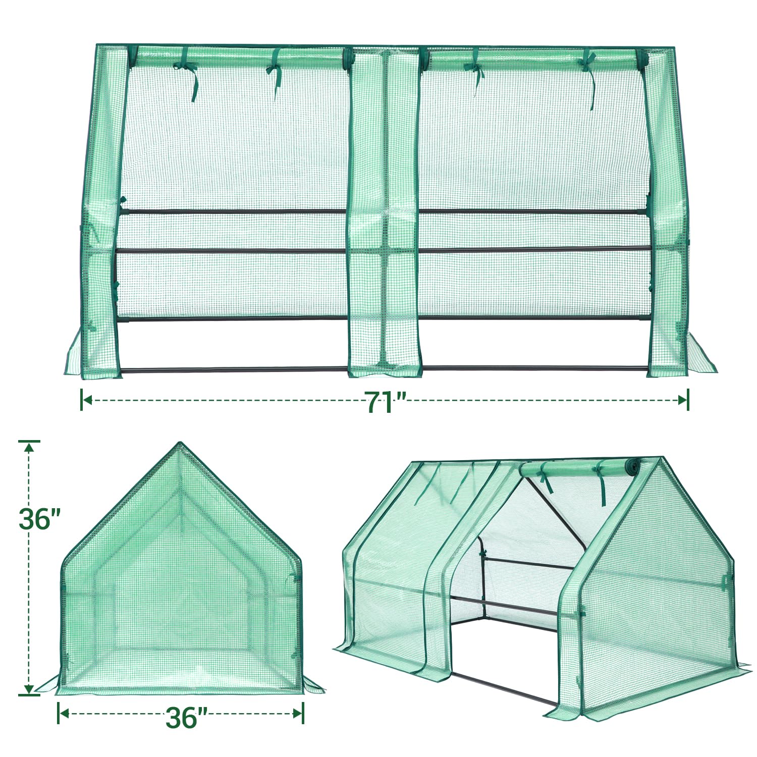 House-Shaped Mini Greenhouse, Ohuhu 71