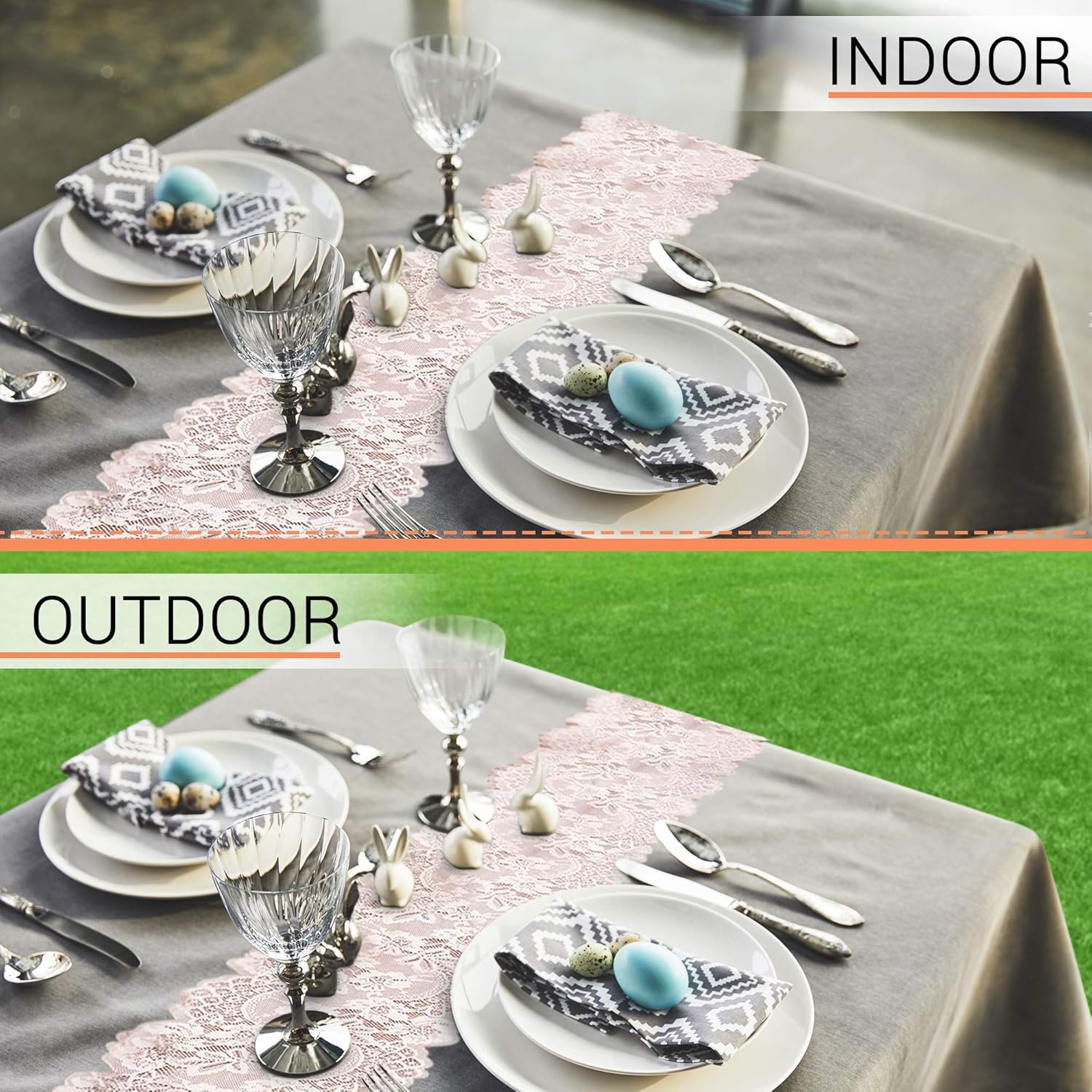 Crazy Clearance FEMINEN TEXTILE Soft Gold Lace Table Runner 12 inches x 16 Yards for Classy, Vintage and Boho Wedding and Reception Decorations