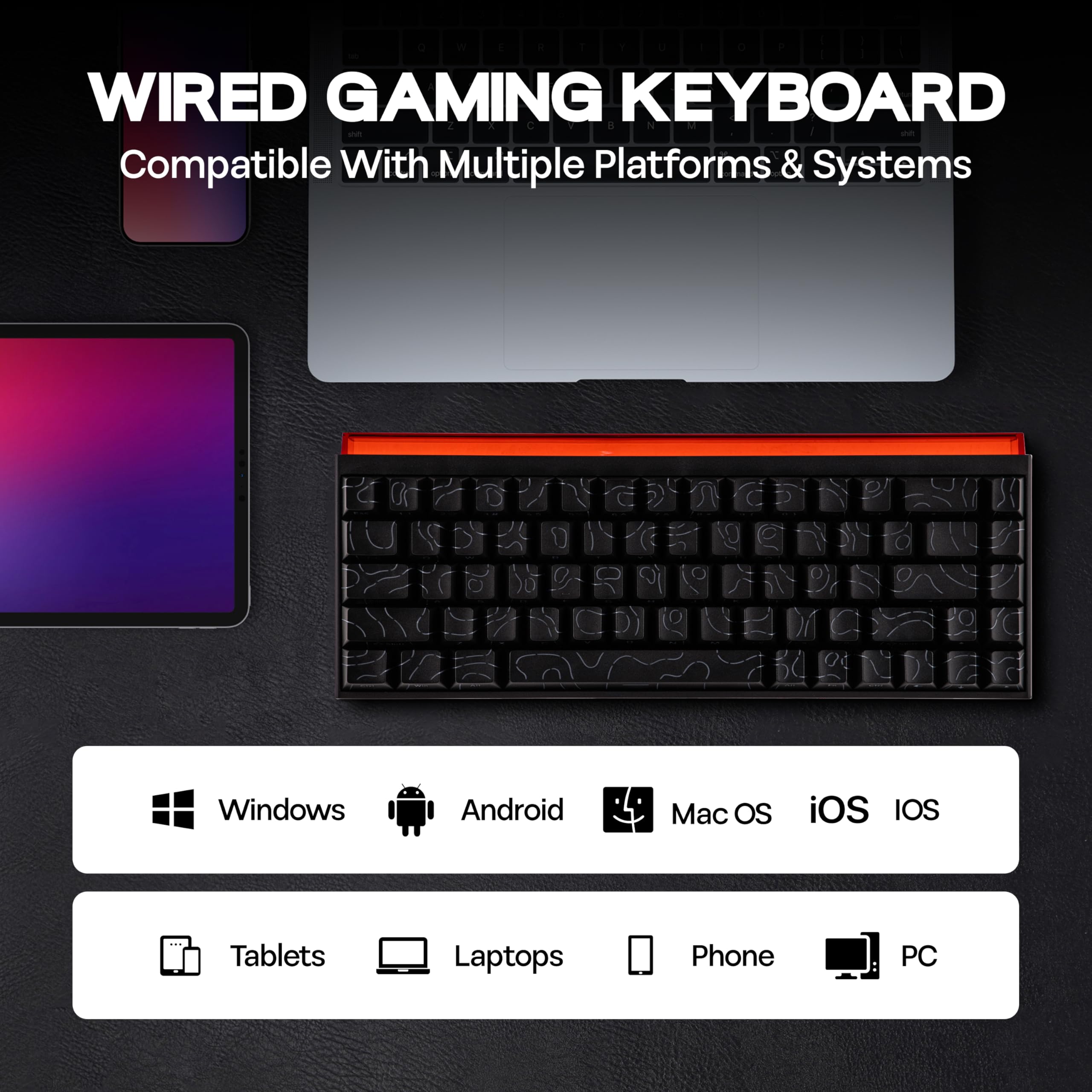 Amazon.com: MechLands AJAZZ NK68 Wired Gaming Keyboard with