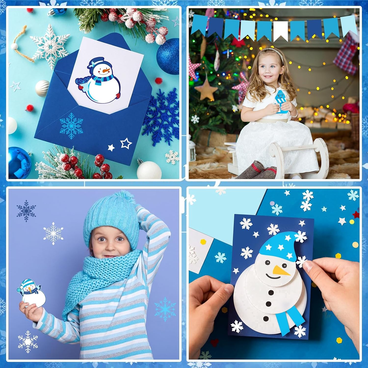 Winter Blue Cardstock 30 Sheets, 8.5x11 Navy Card Stock for DIY Crafts