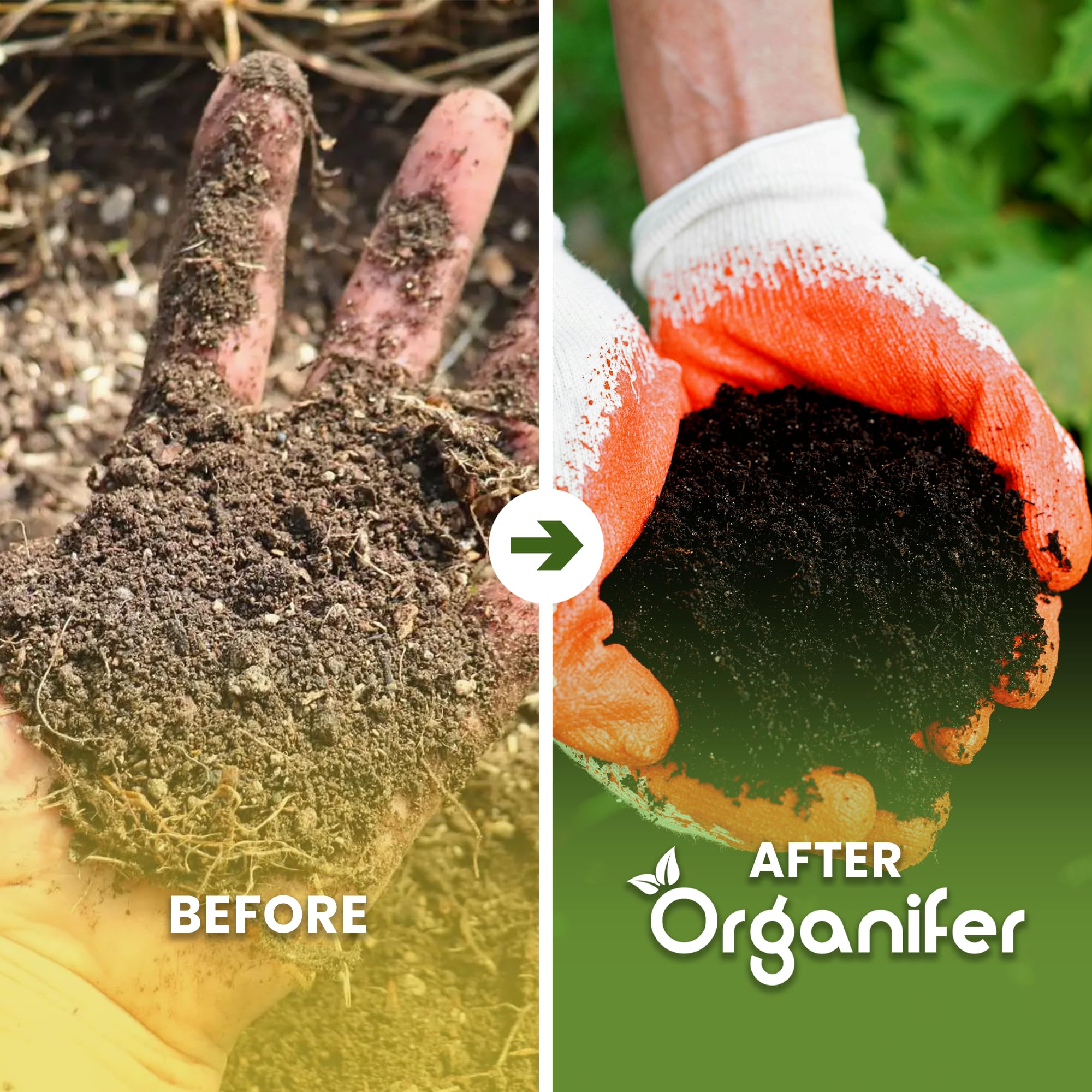 Acelerador De Compost - 20 Kg Para 100-400 M²/20 M³ - Para Residuos De Jardín Y Cocina - Compost Rico En Humus, Inodoro, Mejora La Vida Del Suelo - Guano Orgánico - Organifer