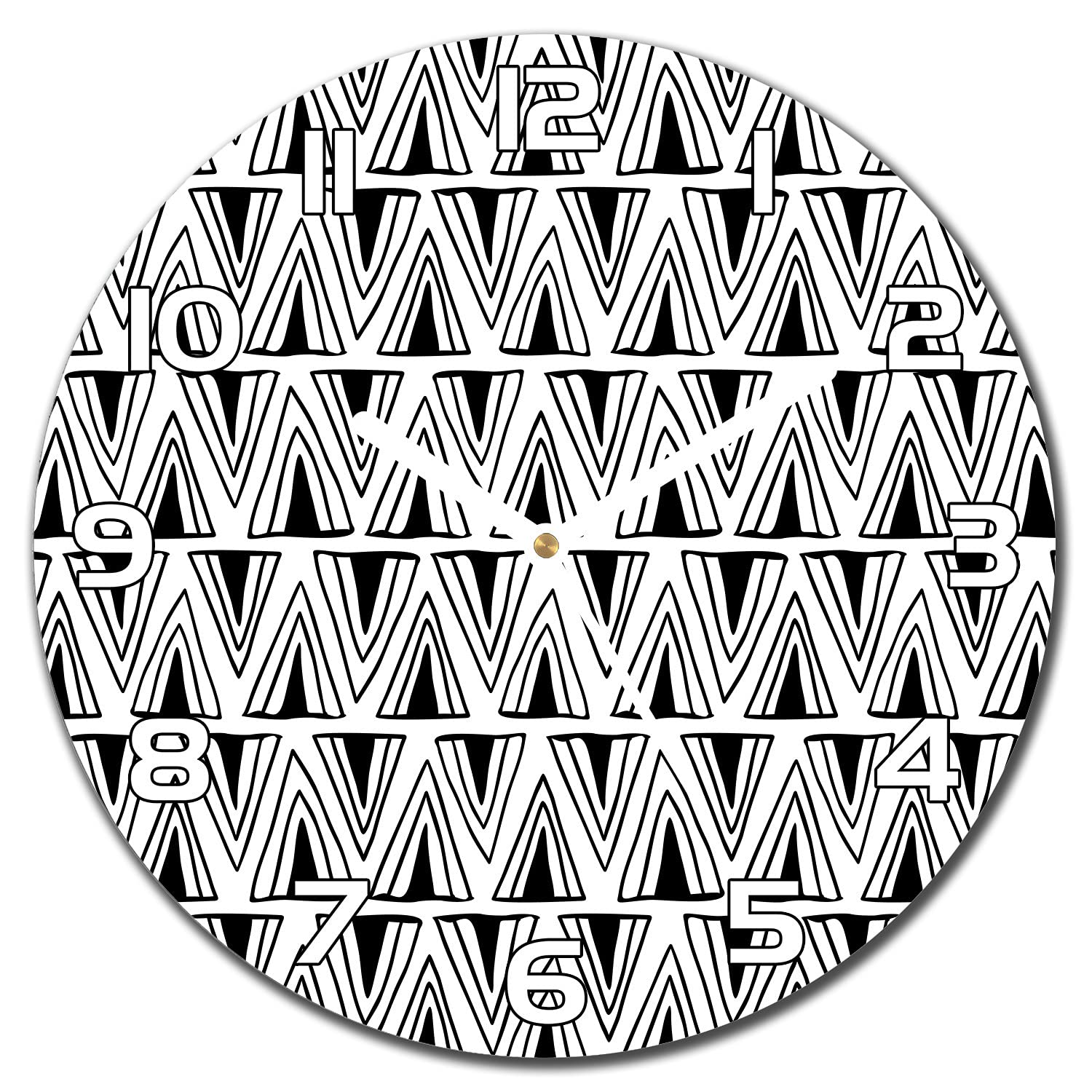 Horloge en Verre Impression Moderne Haute Définition Pendule Design 30 cm