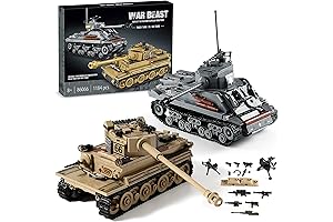 WW2 Army Tank Toys Building Kit: Engage in Thrilling Military Adventures with...