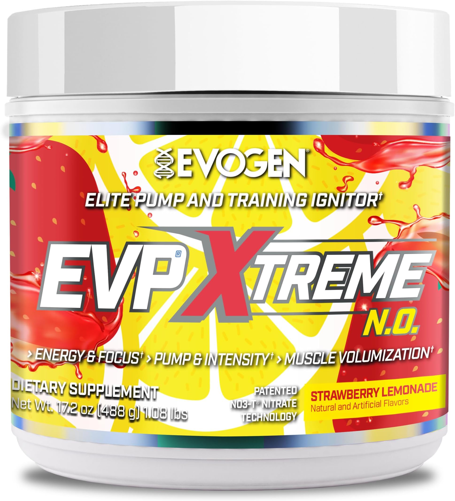 EVP Xtreme NO - Pre Workout Powder for Men & Women | Sugar Free Preworkout with Beta Alanine, Creatine, and Caffeine for Energy & Pump | Strawberry Lemonade | 40 Servings
