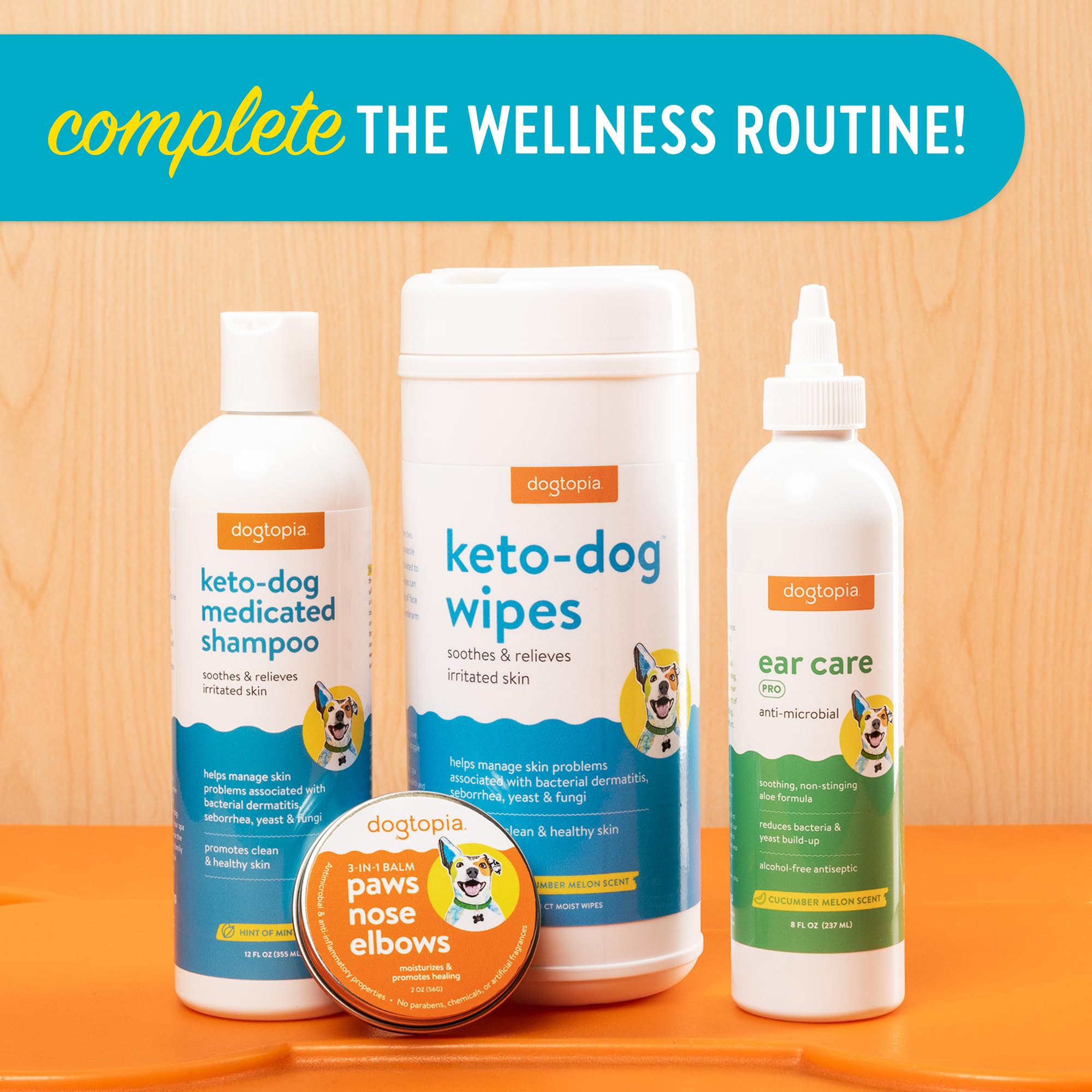 Dogtopia Keto Dog Wipes for Pets (60ct) | Soothing and Convenient Wipes for Pets’ Irritated Skin | Relief for Skin Problems in Dogs - image 5