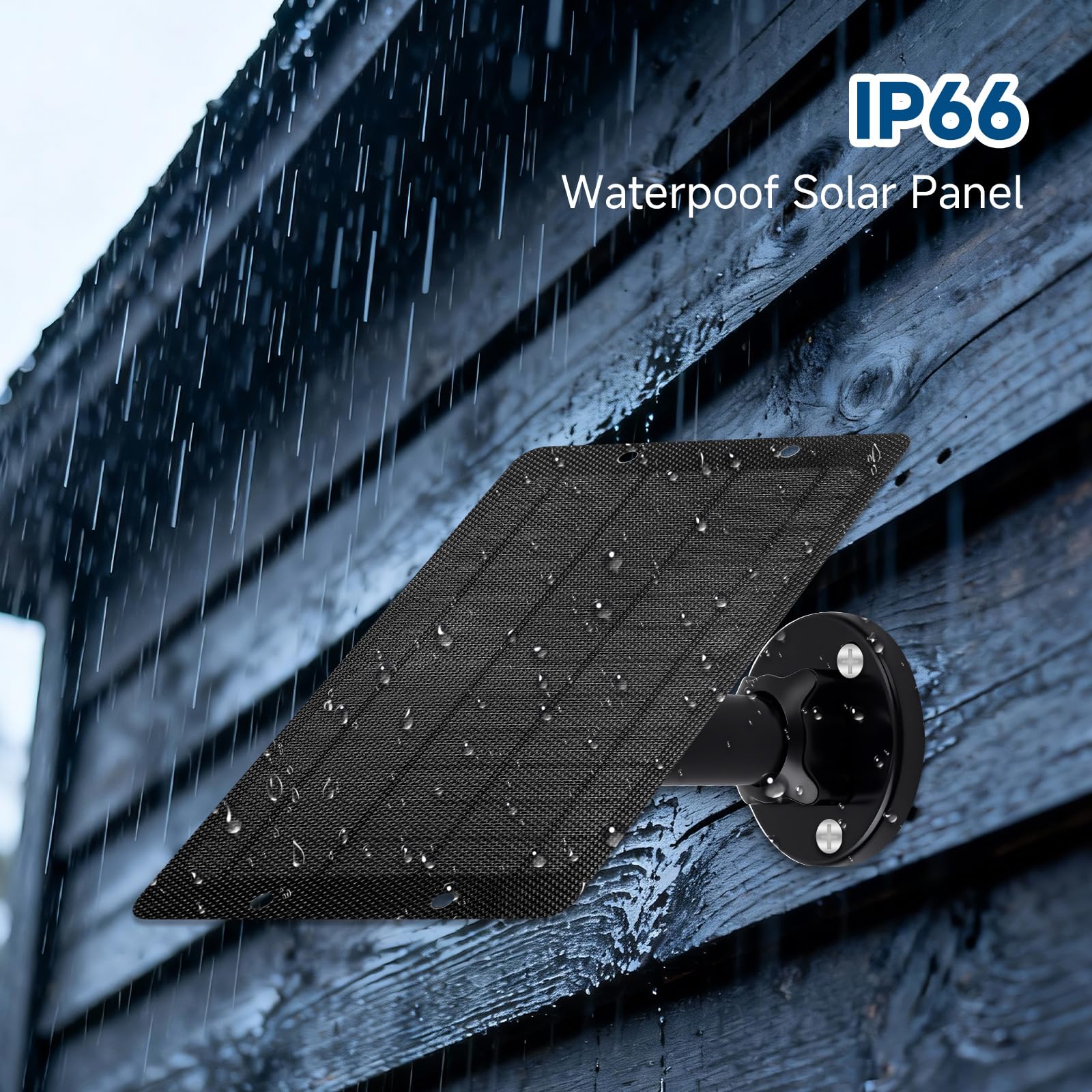 Pannello solare da 6 W 5 V con connettori Tipo-C, micro USB e barile, pannello solare universale per fotocamera con superficie ad alta efficienza a nido d'ape, caricabatterie solare impermeabile IP65