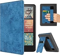 Vista 41 de CoBak - Funda para Ereader de piel sintética duradera con función de apagado y encendido automático, ranura para tarjetas y correa para la mano - Se