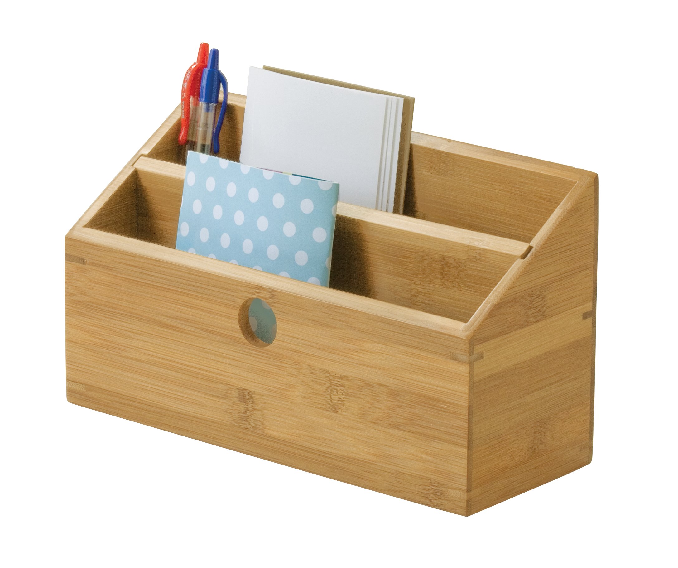 Lipper International 808 Bamboo 2-Slot Mail Organizer