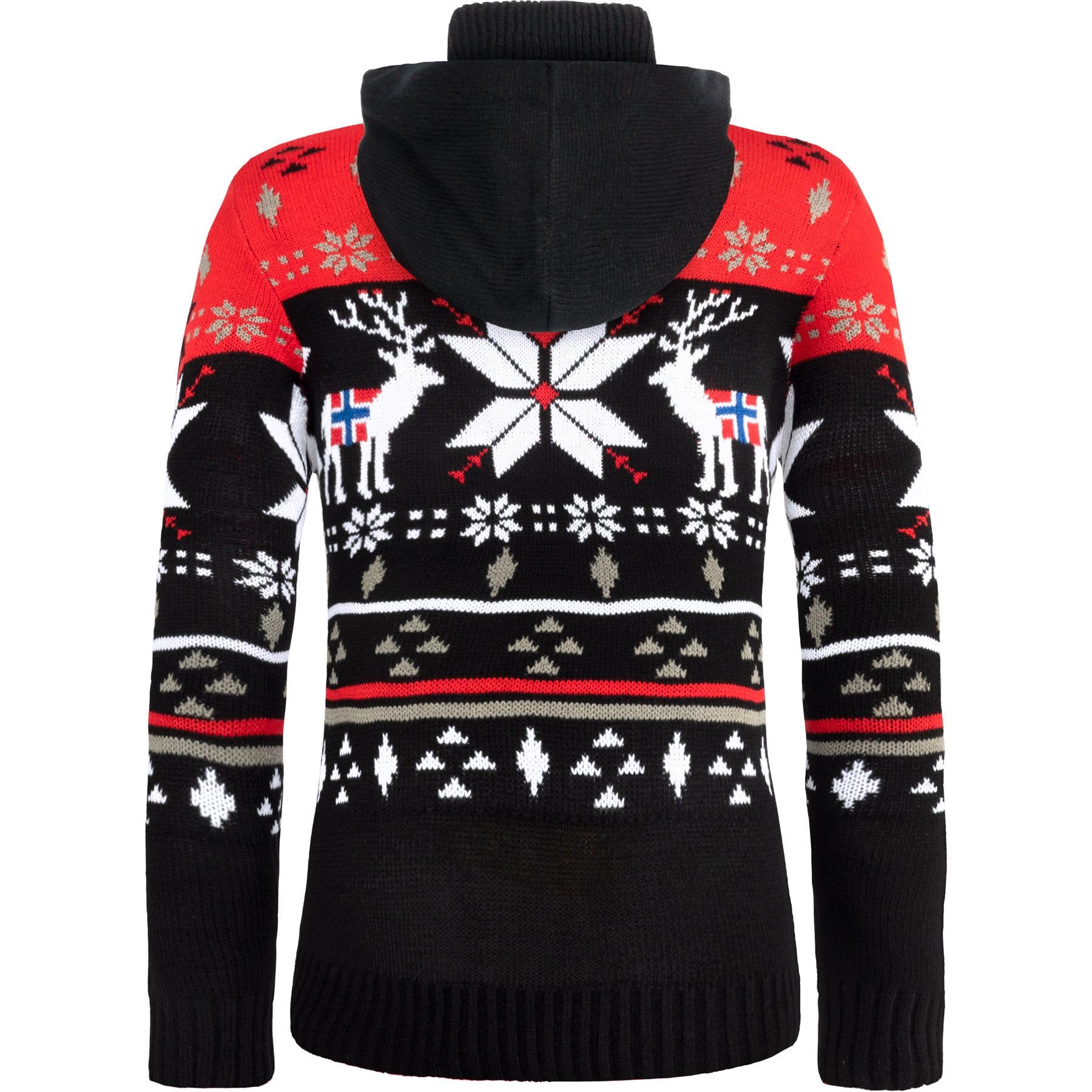 Nebulus Damen Pullover NORJAN, Warmer Hoody, schicker Pullover im Norweger-Style
