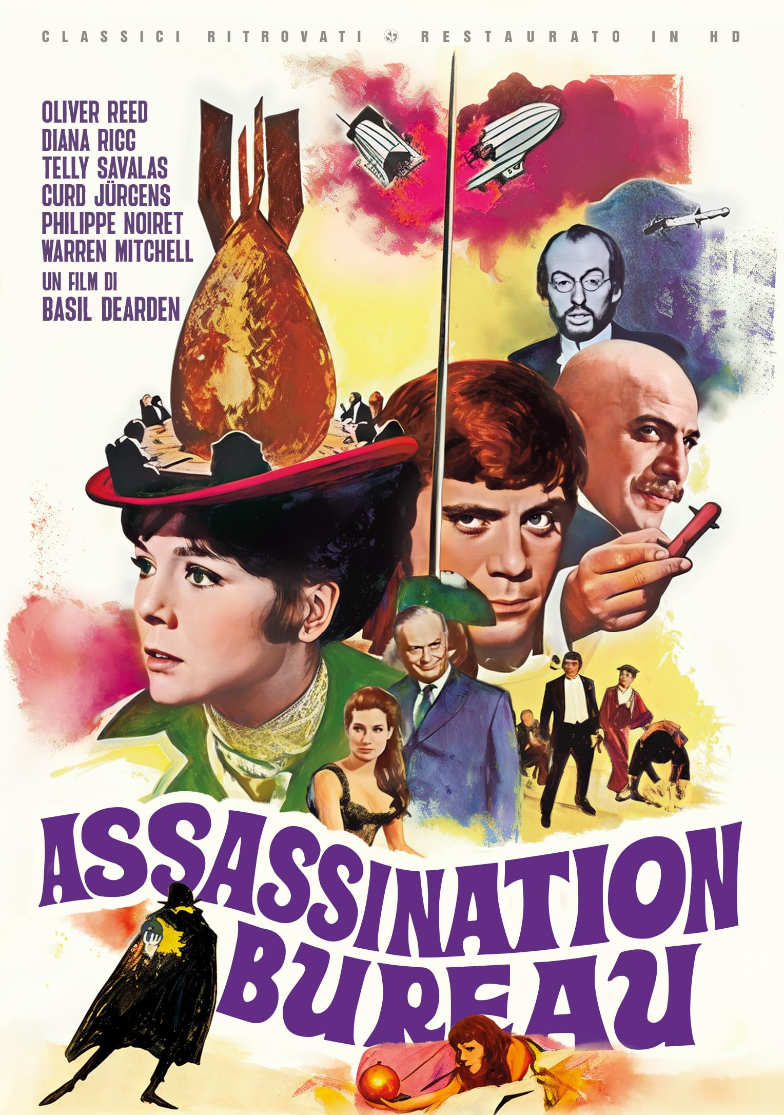 Película en DVD Assassination Bureau restaurada en HD para tardes de cine clásico en familia