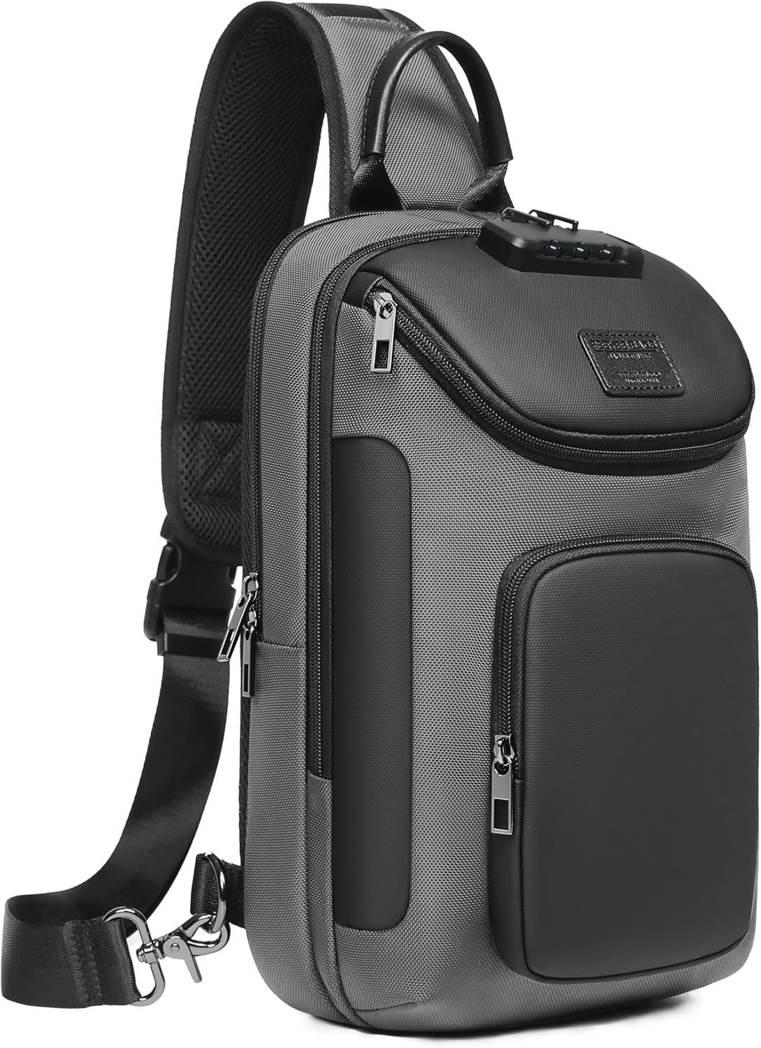 Sling Bag for Men, Anti Theft Sling Backpack, Mens Crossbody Bag, Shoulder Chest Bag for Travel, Casual (Gray)