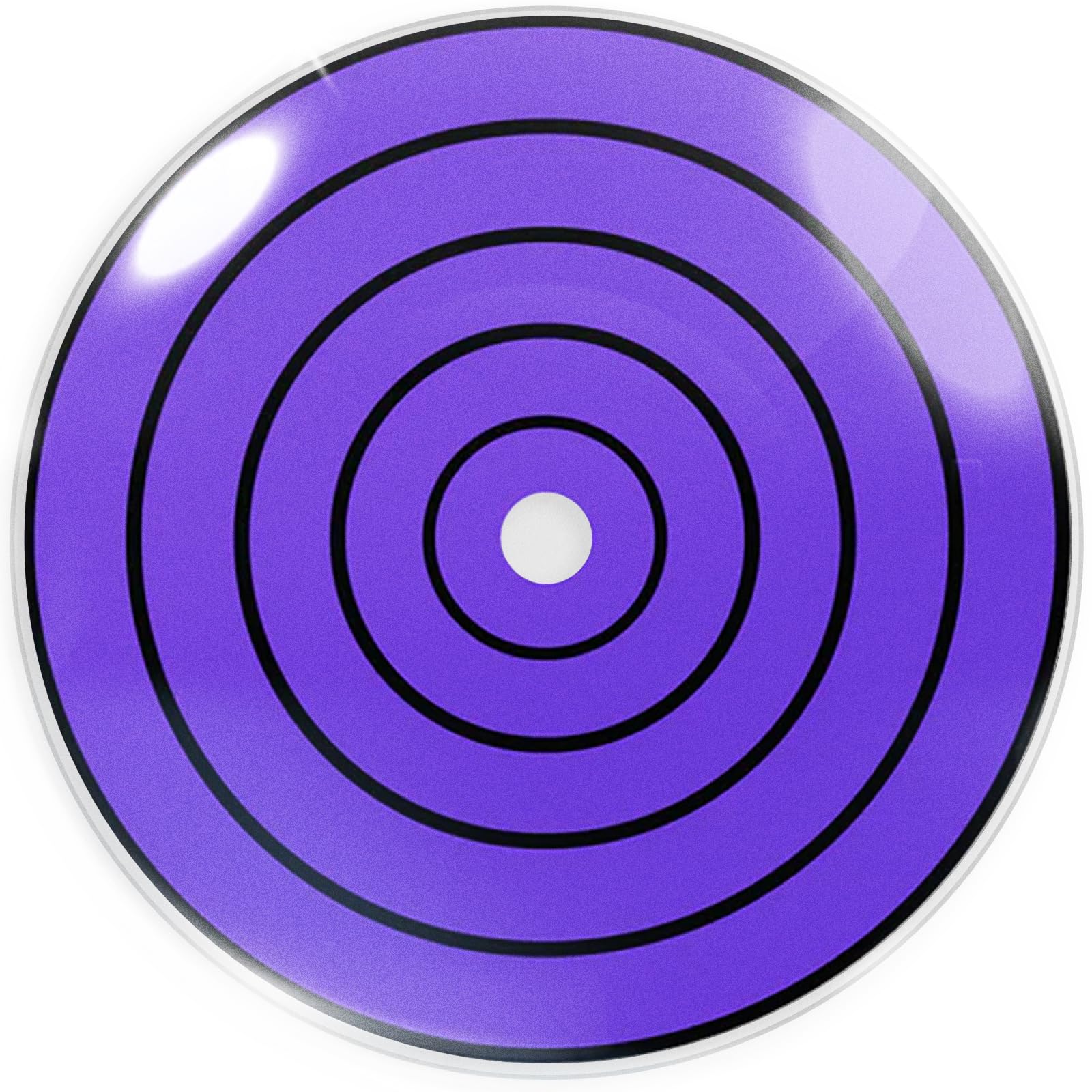 Farbige 'Violet Rinnegan' 22 mm Sclera Kontaktlinsen von 'Evil Lens' zu Fasching Karneval Halloween 1 Paar violette Crazy Fun Kontaktlinsen mit Behälter in Topqualität ohne Stärke