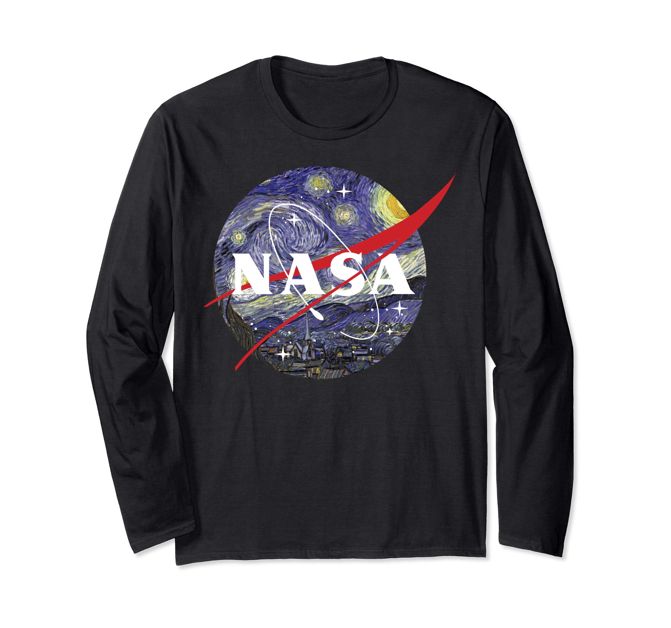 Amazon.com: NASA Van Gogh Starry Night Style Logo Long